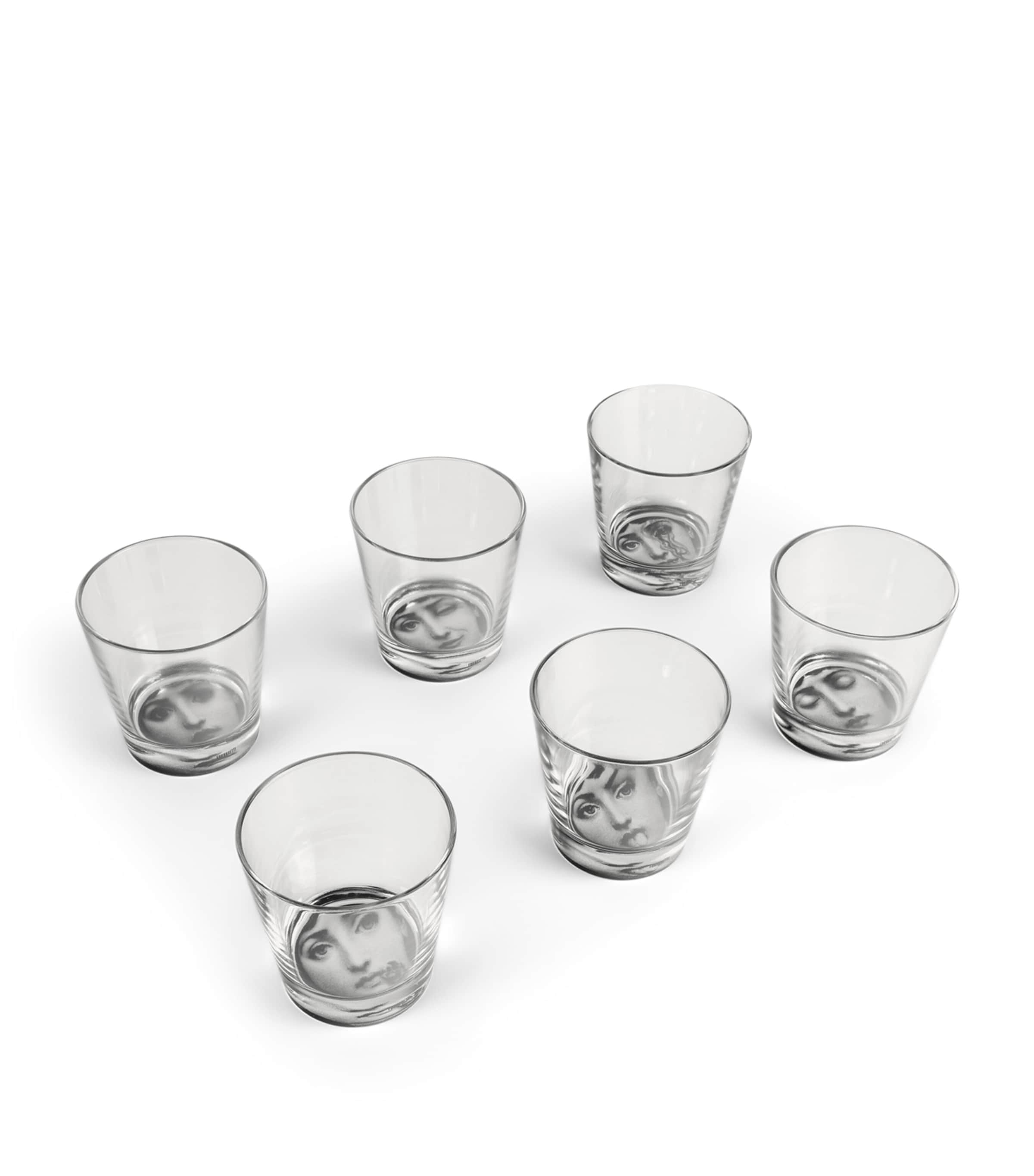 Fornasetti セット Fornasetti Set of 6 Tema e Variazioni Glasses (8cm) | Harrods US
