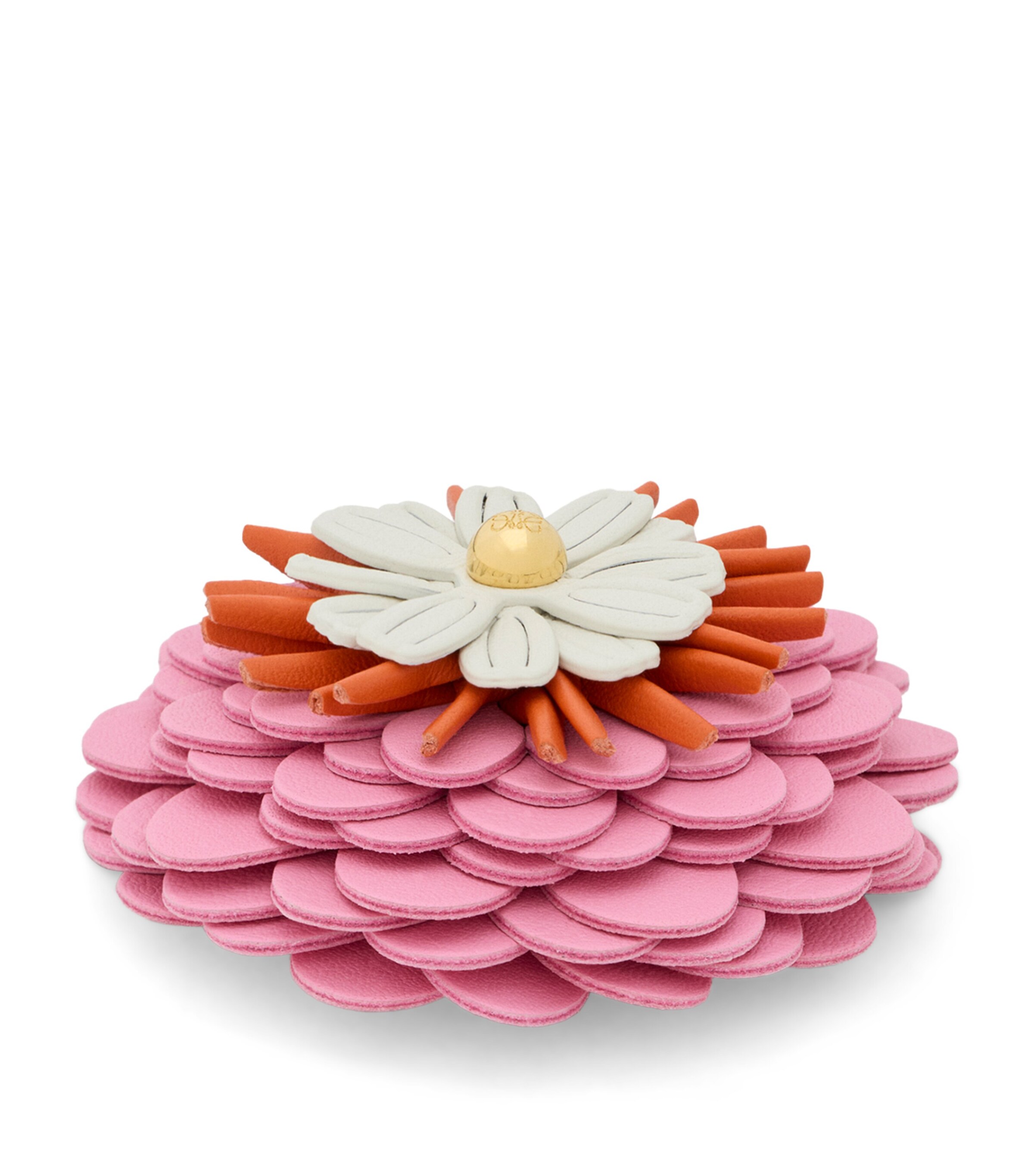 LOEWE Pink x Paula's Ibiza Calfskin Flower Pin Charm | Harrods US