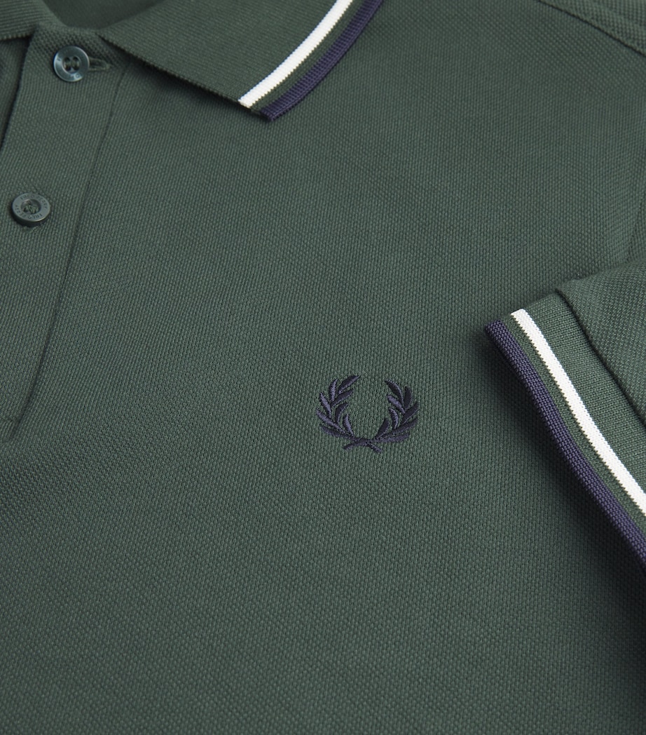 Twin Tipped Polo Shirt 53A CRTGRN/SNWT/NVY Image 5