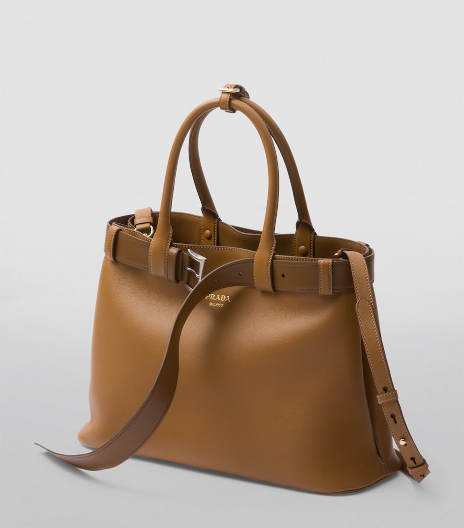 Large Leather Buckle Tote Bag F03BH Image 2