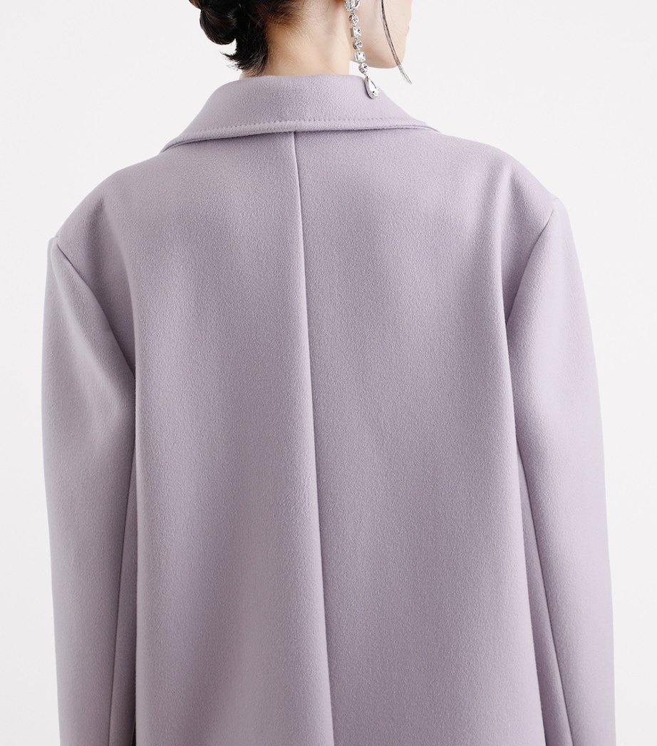 Cashmere Baize Overcoat F0125-LAVENDER Image 5