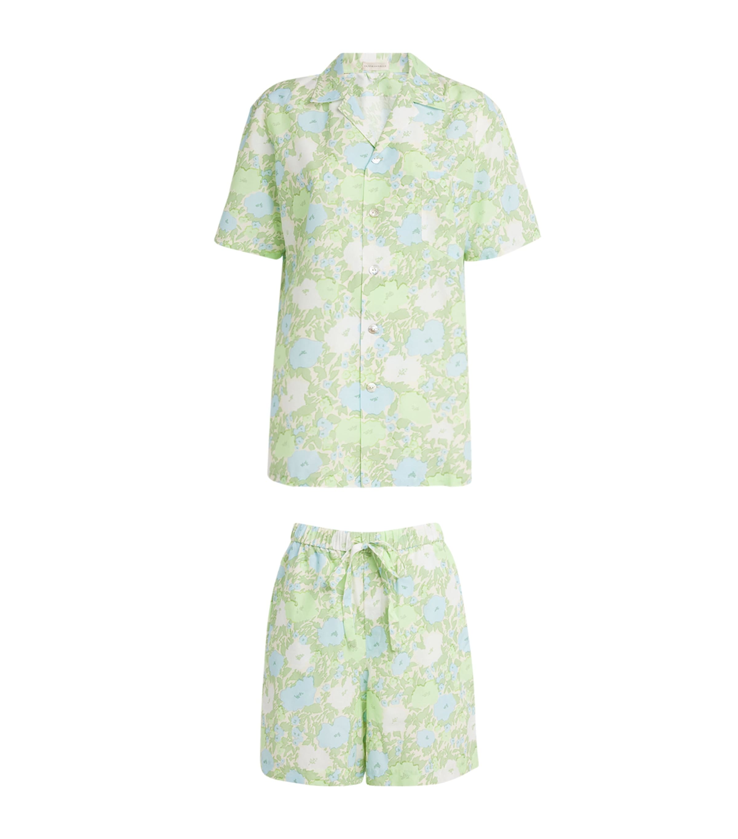 OLIVIA VON HALLE COTTON-SILK HESTER EMELI PYJAMA SET 