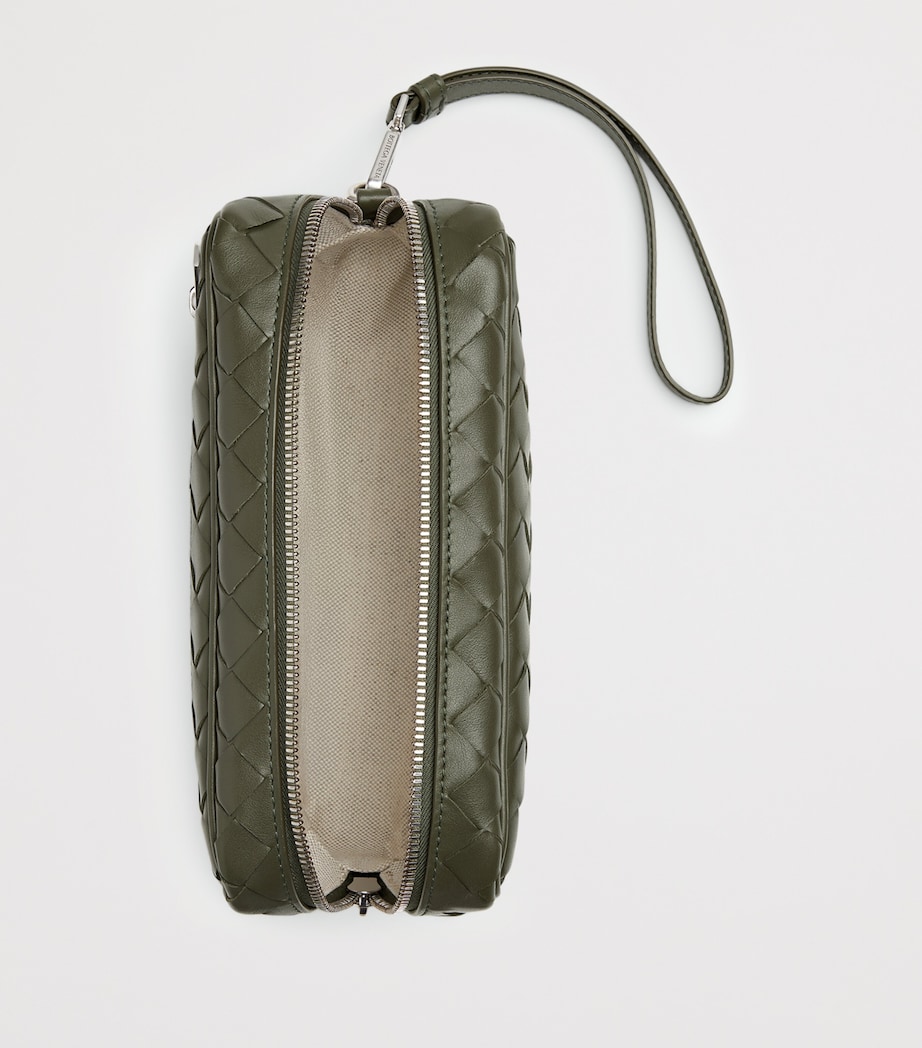 Small Leather Intrecciato Pouch 3248 Image 3