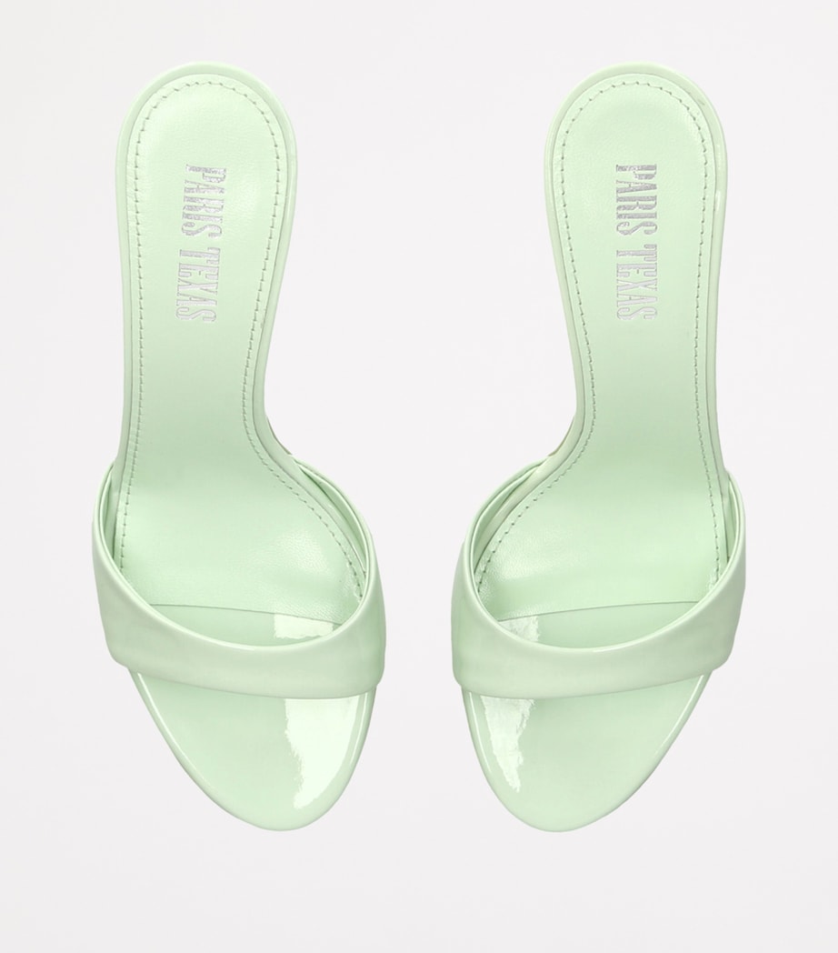 Paris Texas Patent Leather Lidia Mules 70 Pale Green Image 4