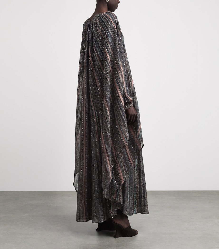 Missoni Womens Sequin-Embellished Stripe Maxi Dress Drk Brown Tone Image 4