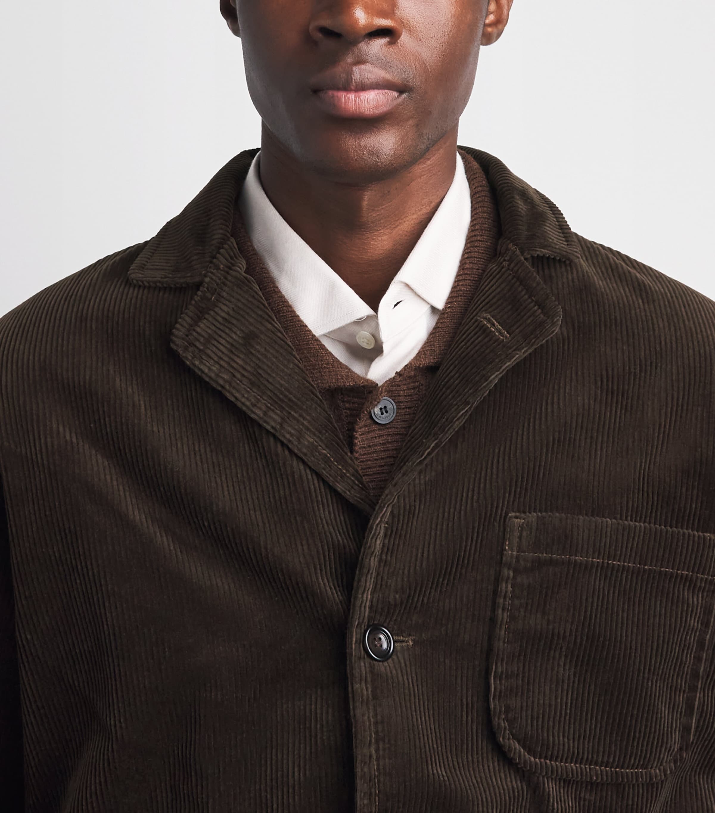 Polo Ralph Lauren Mens Cotton Corduroy Finley Jacket Dark Beech Image 3