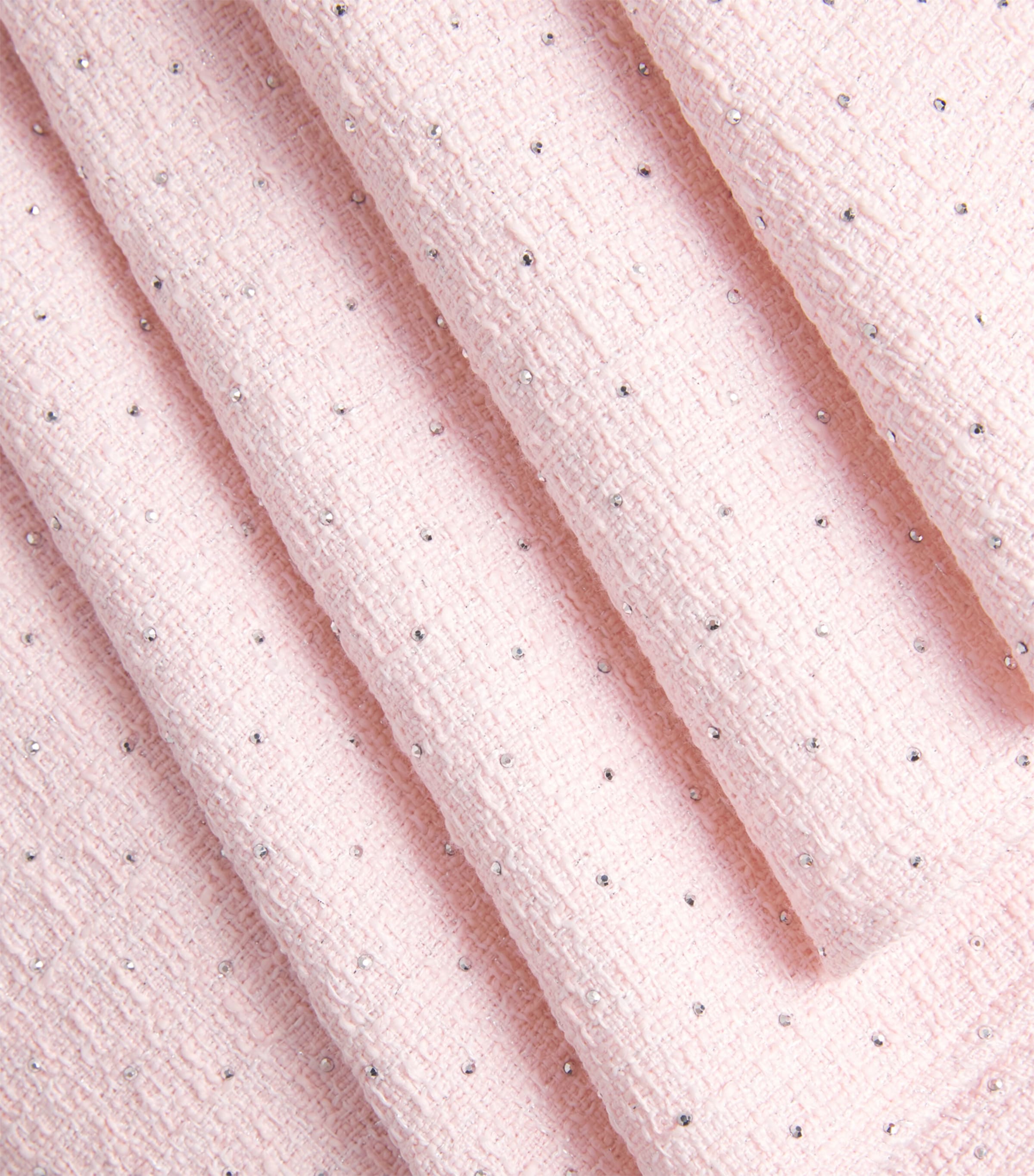 Maje Womens Tweed Mini Dress Pink Image 6