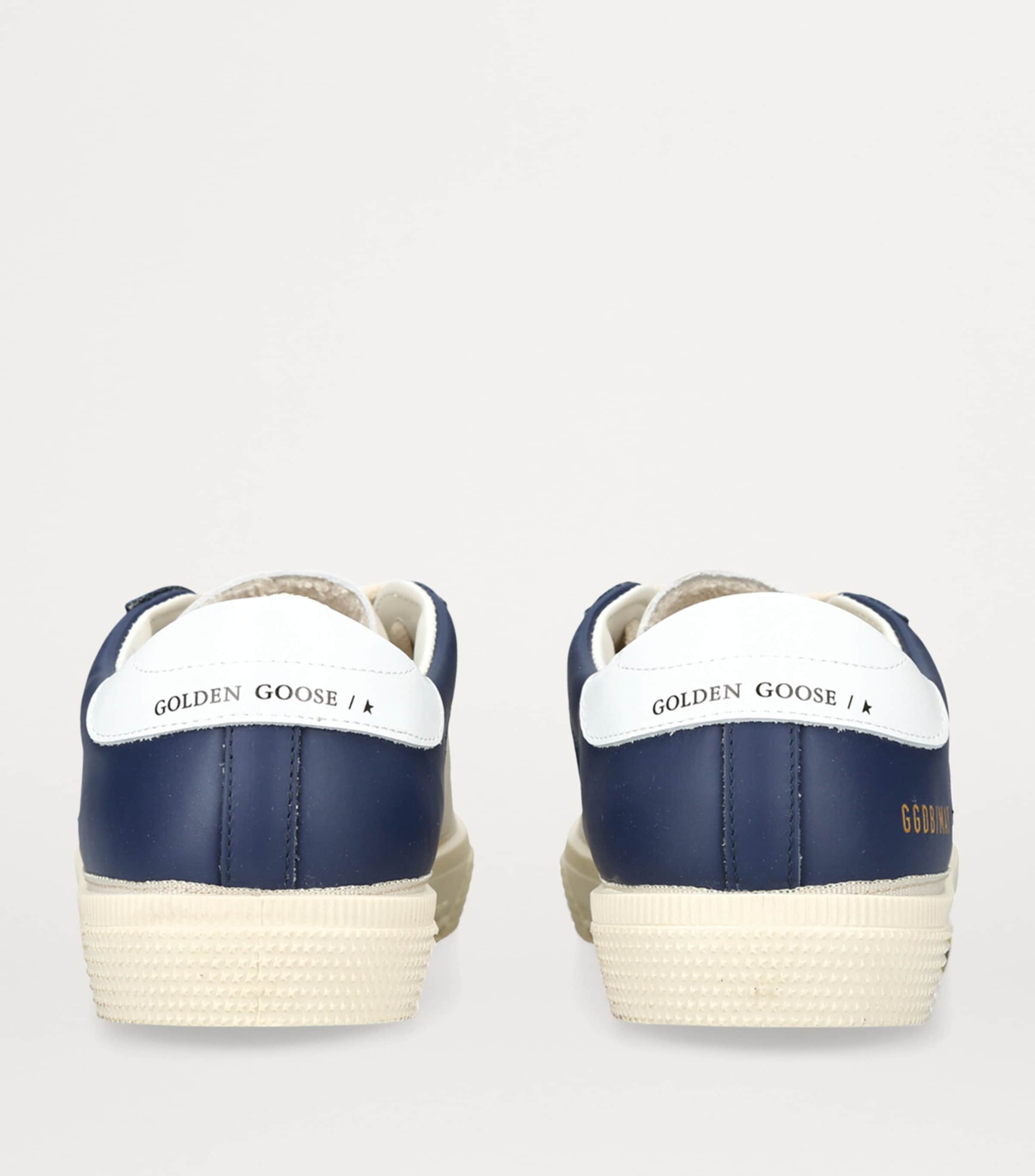 Leather May Sneakers WHITE/NAVY Image 2