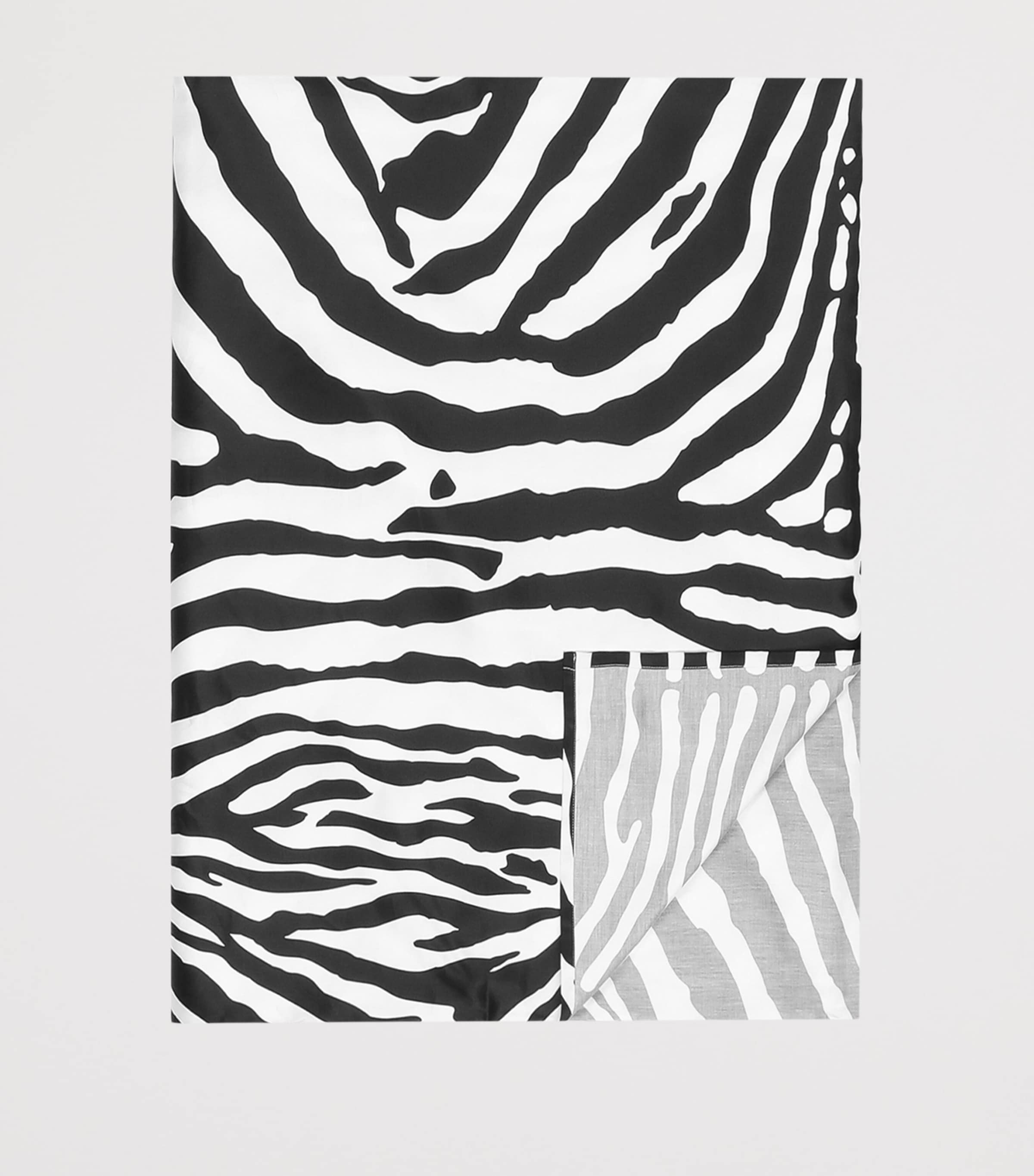 Dolce&Gabbana Casa Cotton Zebra King Fitted Sheet (300cm x 300cm) Zebra Image 2