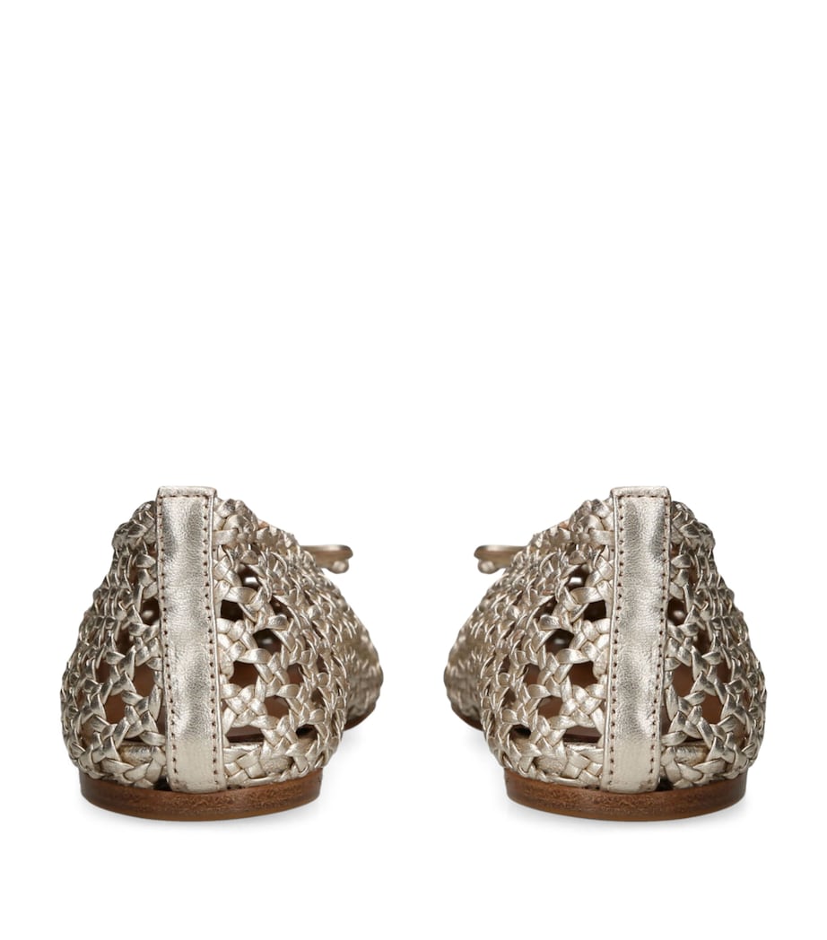 Leather Regency Ballet Flats GOLD Image 2