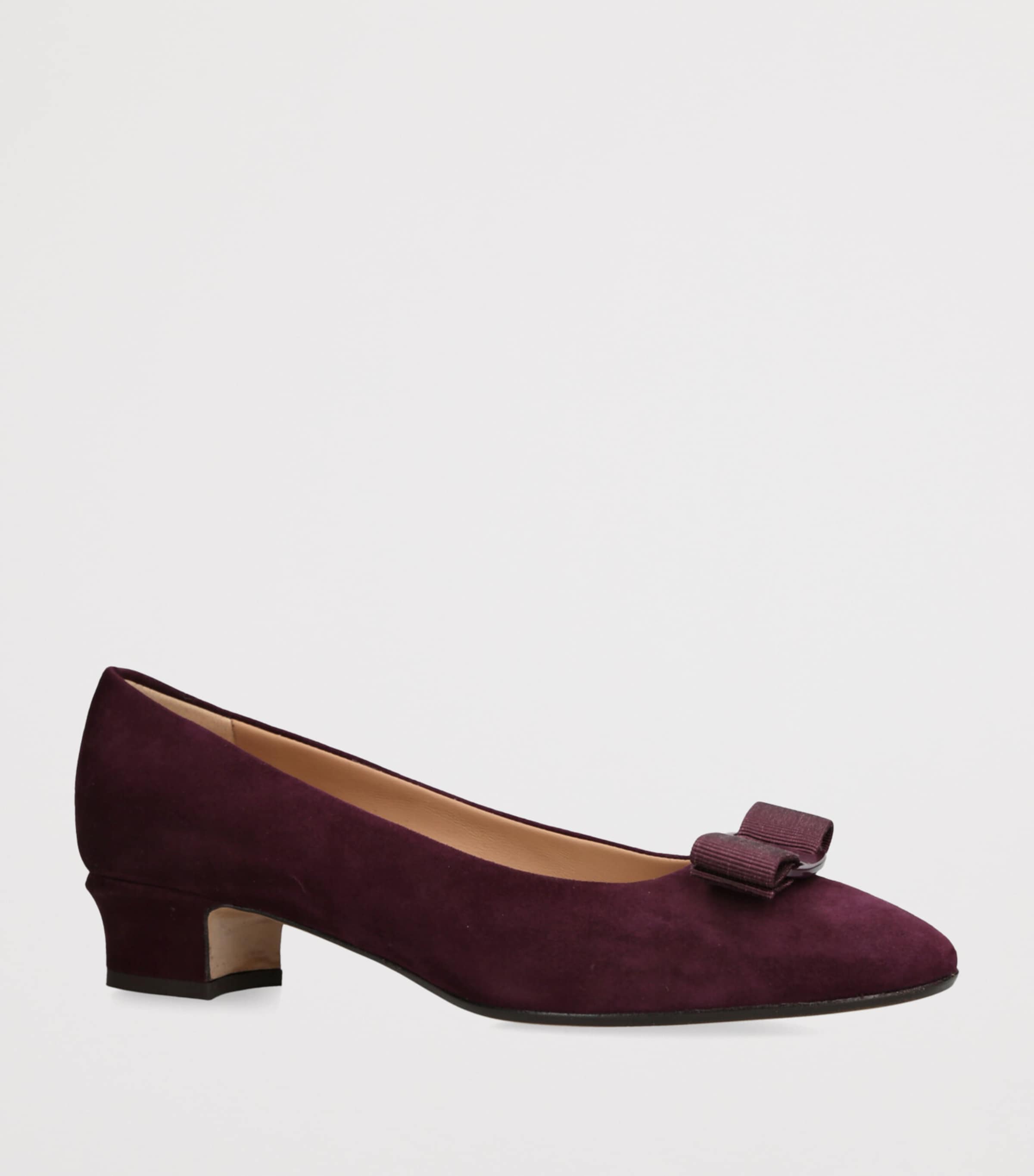 Suede Vara Ballet Flats WINE Image 3