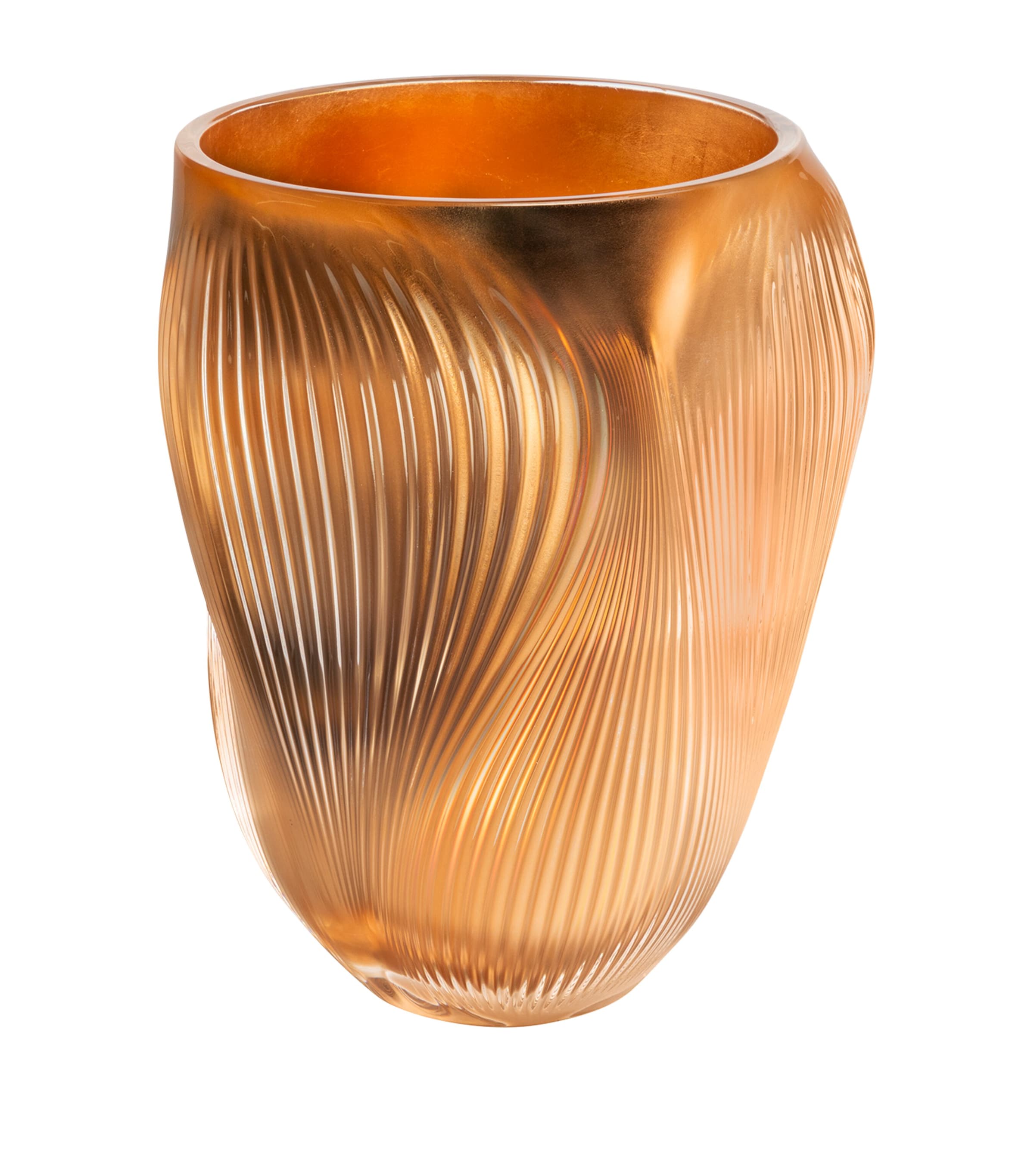 Lalique Large Crystal Alizé Vase (33cm) Incolore Image 1
