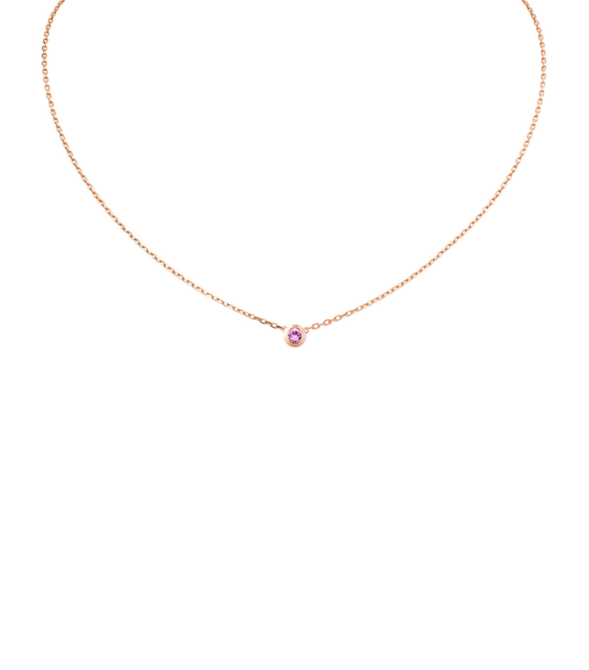 Cartier Rose Gold and Pink Sapphire Cartier d'Amour Necklace Rose Gold Image 4