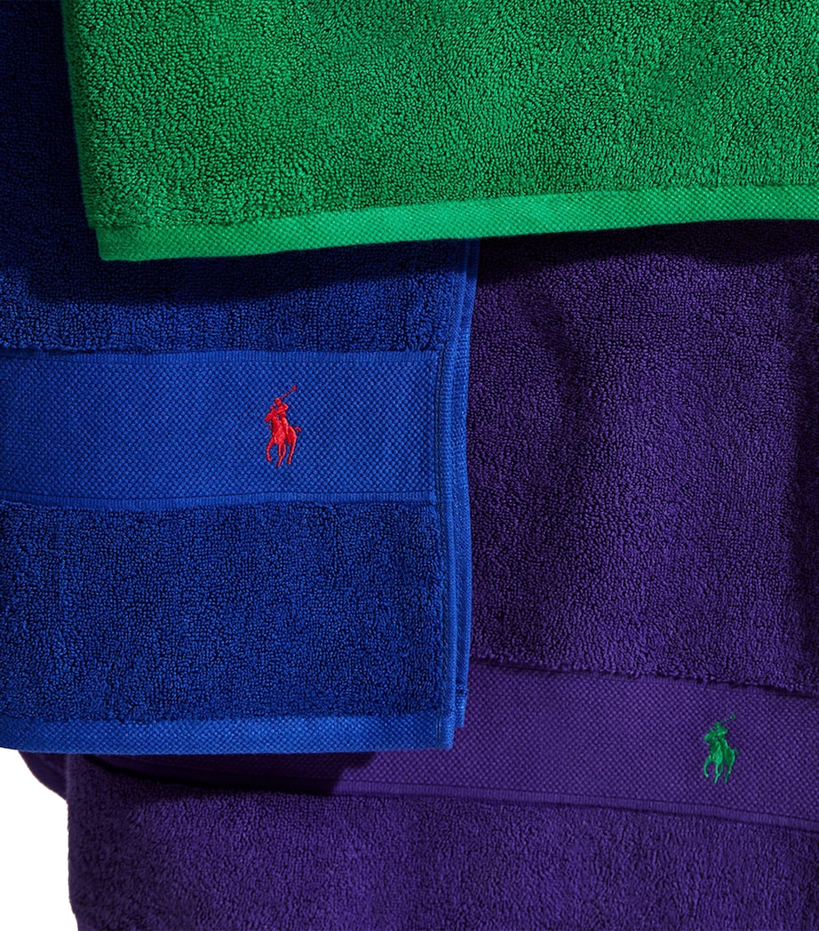 Polo Player Guest Towel (40cm x 75cm) CHALET PURPLE Image 4