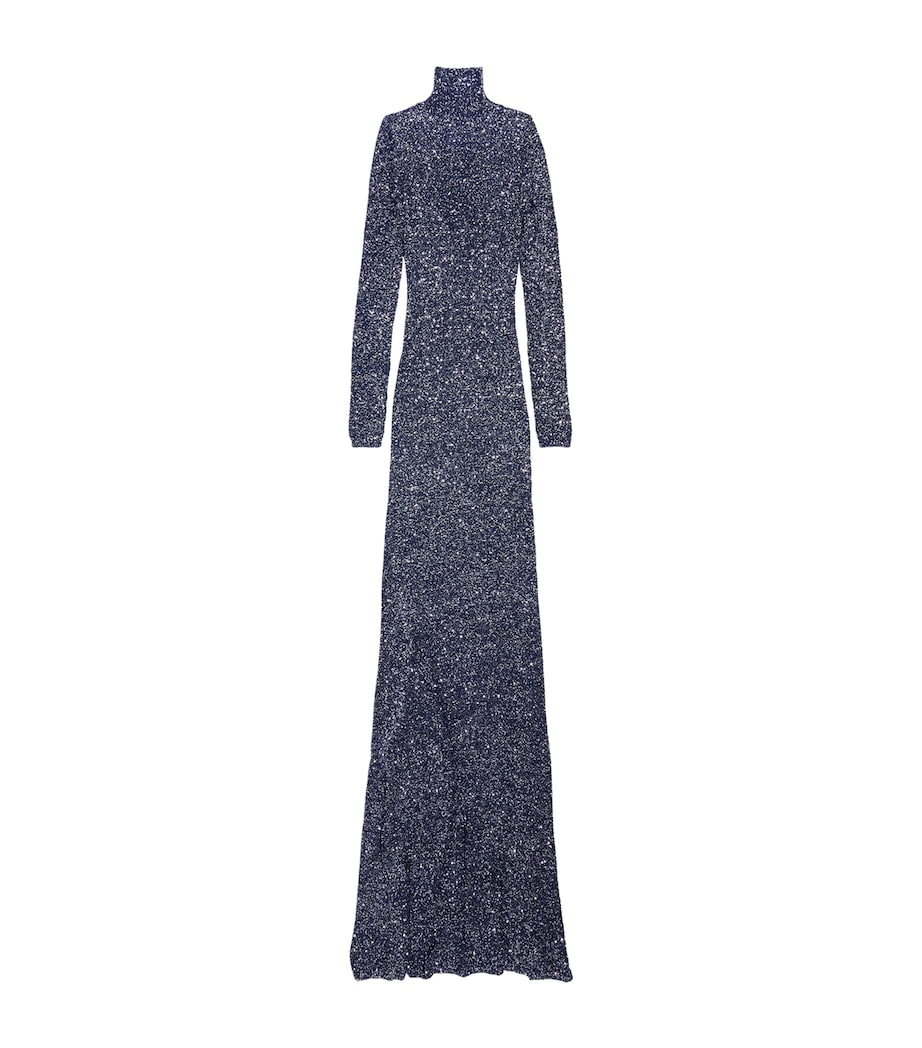 Sequin Rollneck Maxi Dress 8070 Image 1