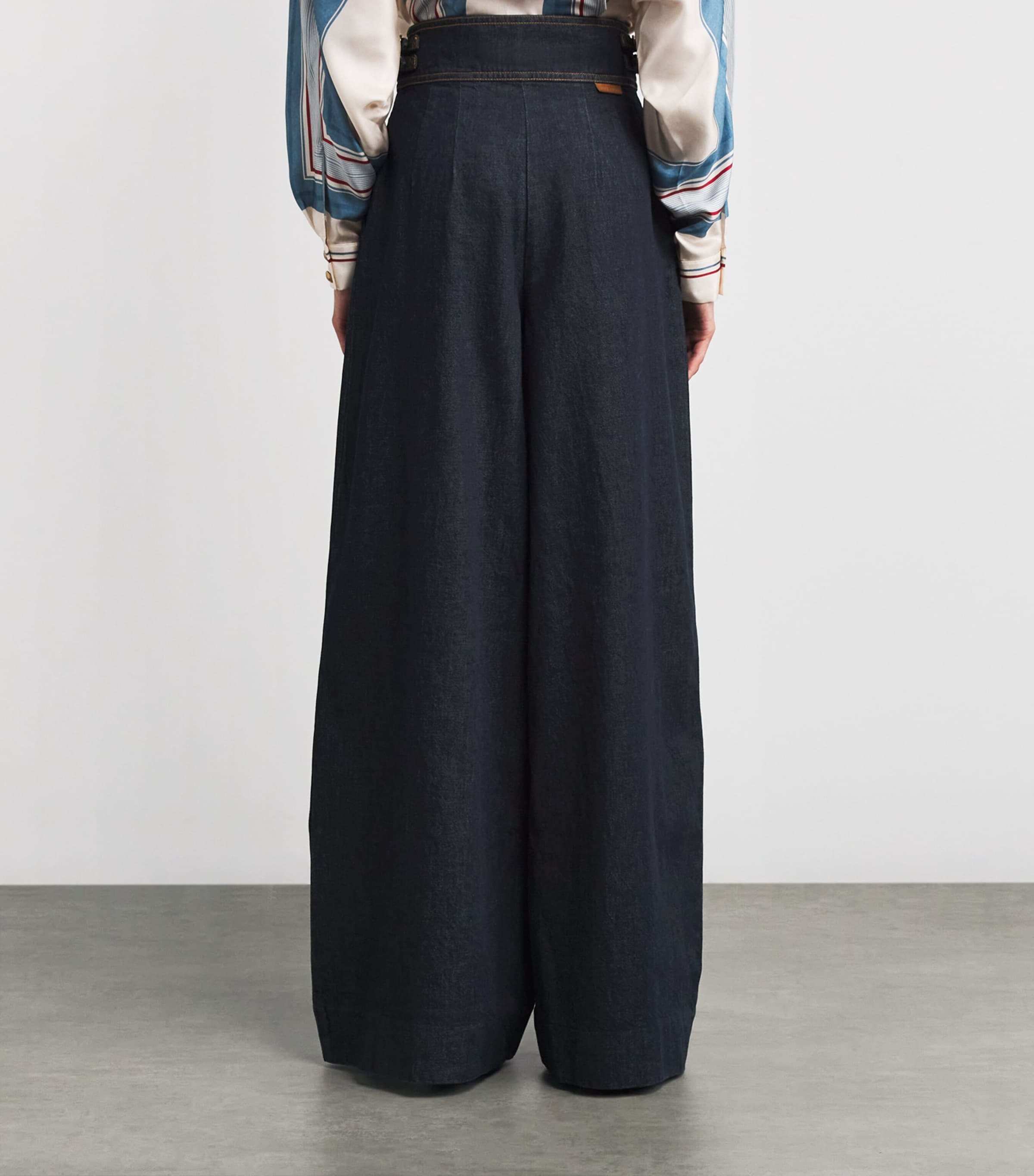 Denim Rebellion Wide-Leg Trousers NHTSKY NIGHT SKY Image 4