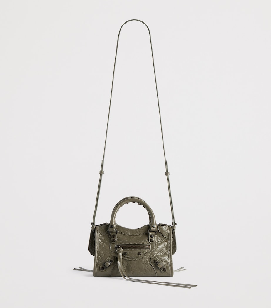 Balenciaga Crinkled Lambskin Nano Le City Top-Handle Bag Image 3