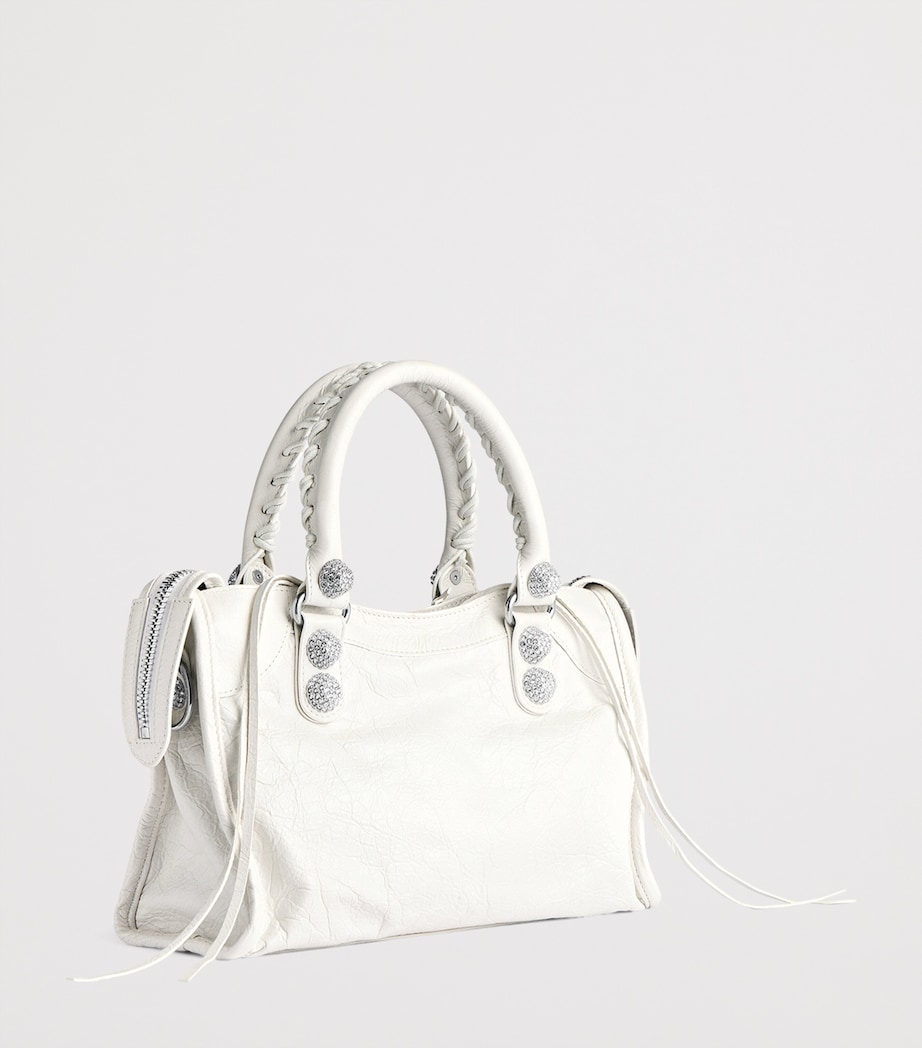 Balenciaga Small Leather Embellished Le City Top-Handle Bag Image 5