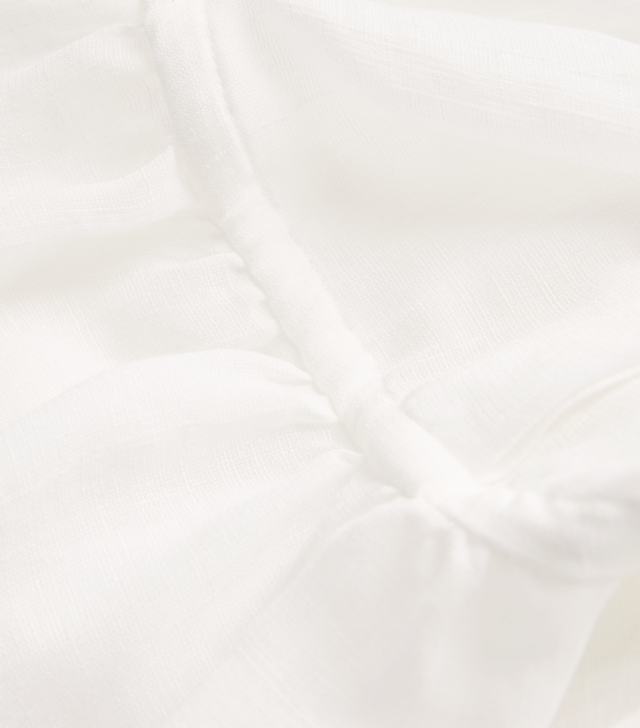 Gauze Ruffle Blouse WHITE Image 5
