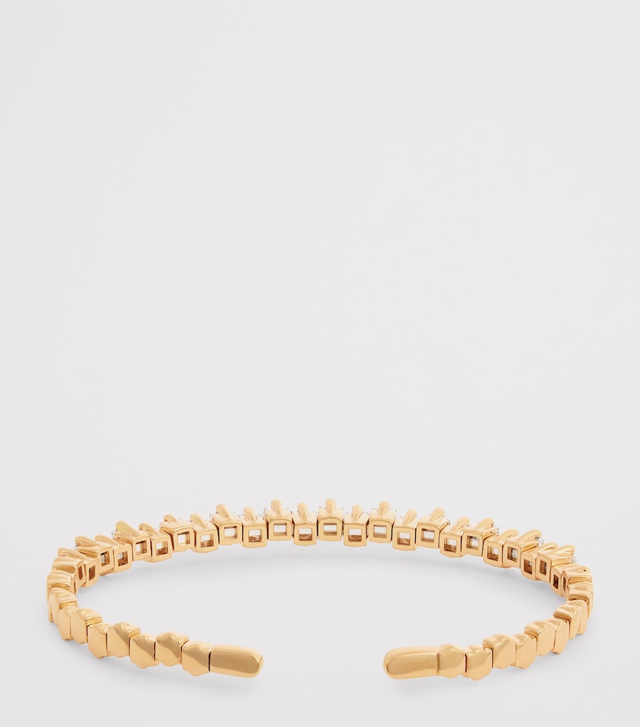 Rose Gold and Diamond Princess Bangle 18K RG/WD Image 3