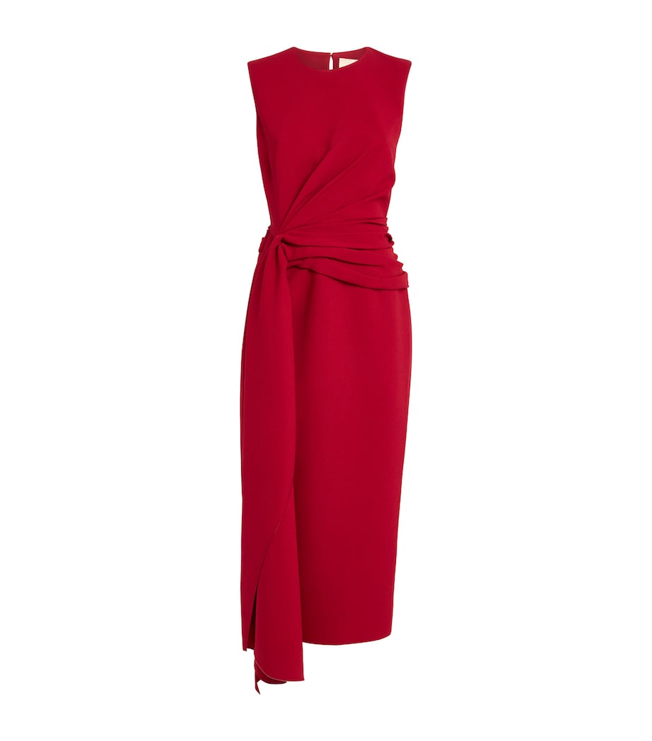 Roksanda Womens Elham Midi Dress Crimson /celadon Image 1
