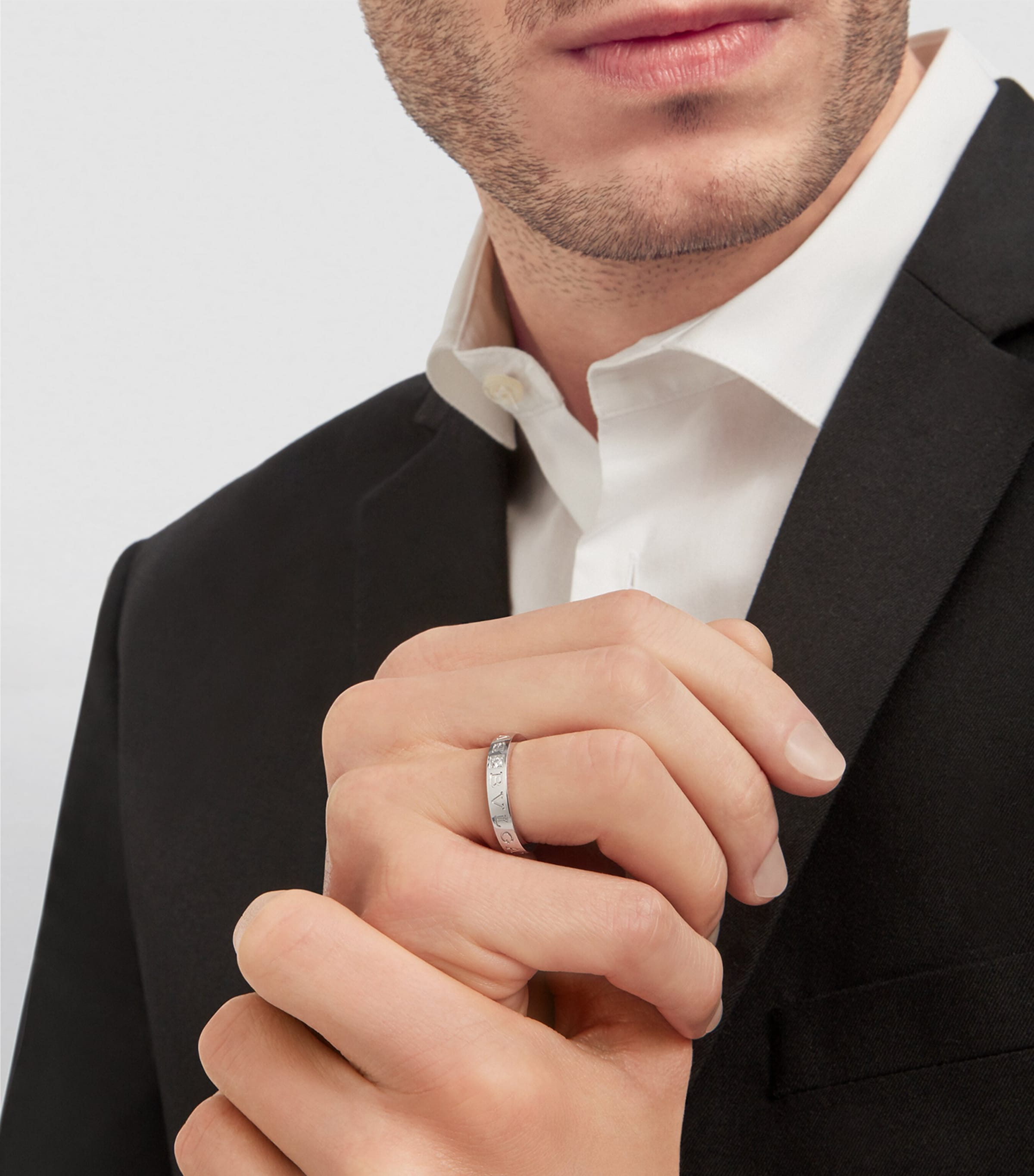 White Gold and Diamond B.zero1 Ring WHITE GOLD Image 4