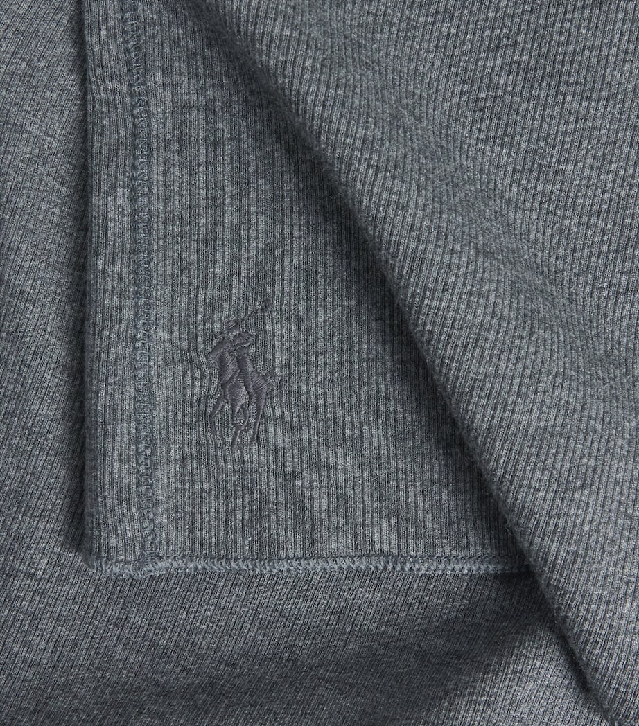 Polo Ralph Lauren Womens Slim Rollneck Sweater Med Flannel Heather Image 6
