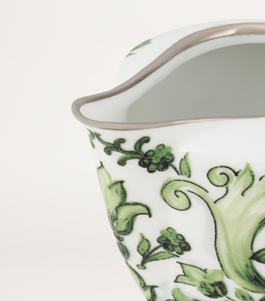 Dolce&Gabbana Casa Porcelain Majolica Creamer (8.5cm) Verde Maiolica Image 3