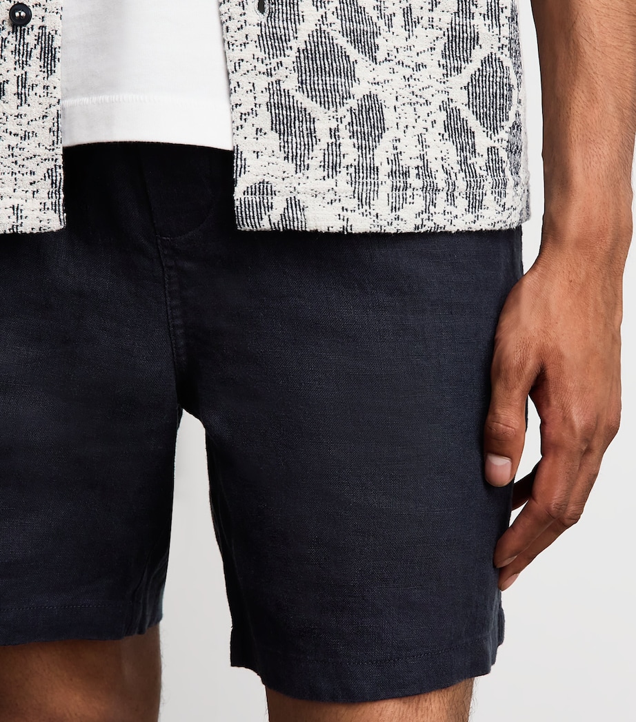 Samsøe Samsøe Mens Linen Chino Shorts Salute Image 3