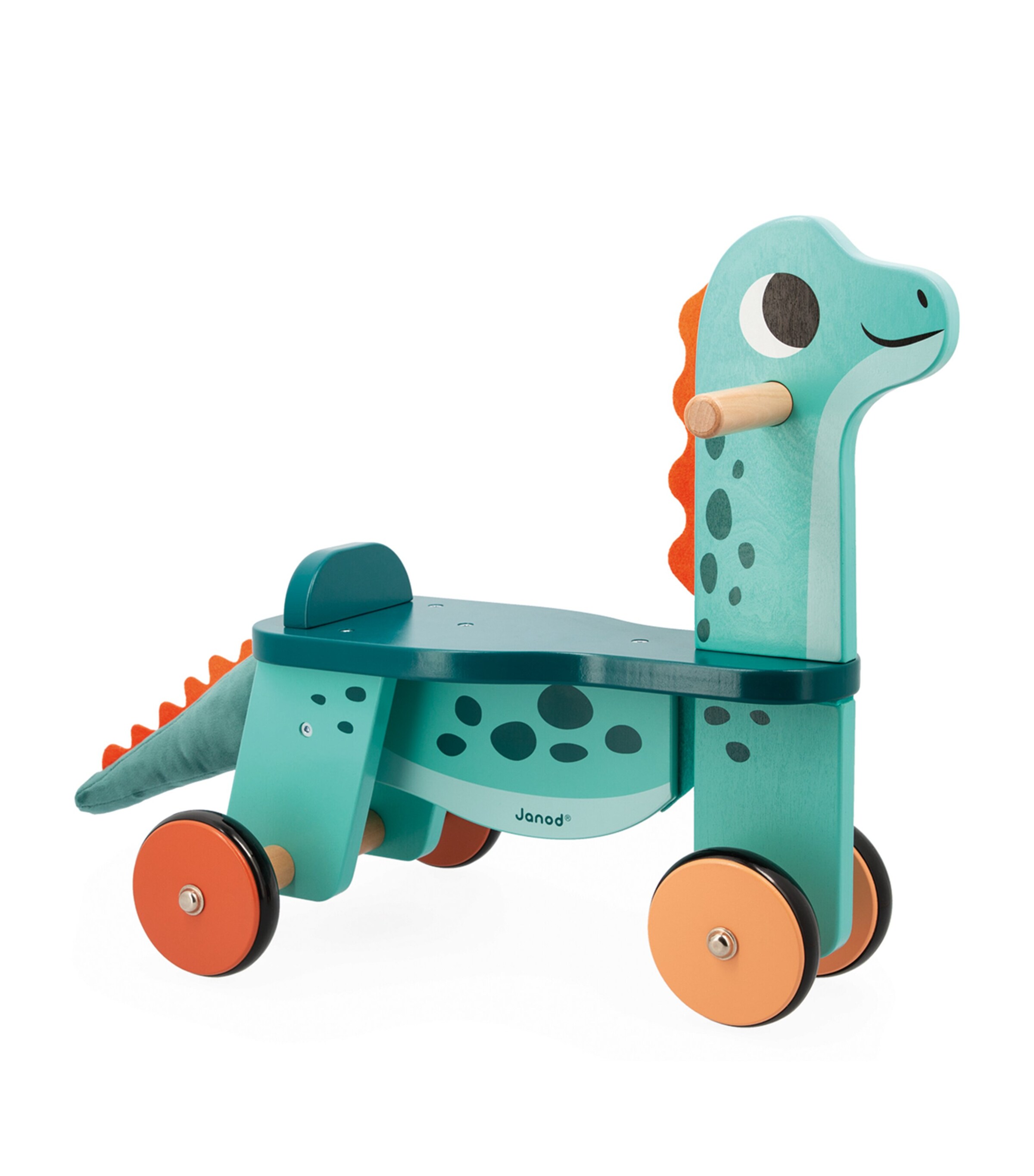 Wooden Portosaurus Dino Ride-On MULTI Image 1