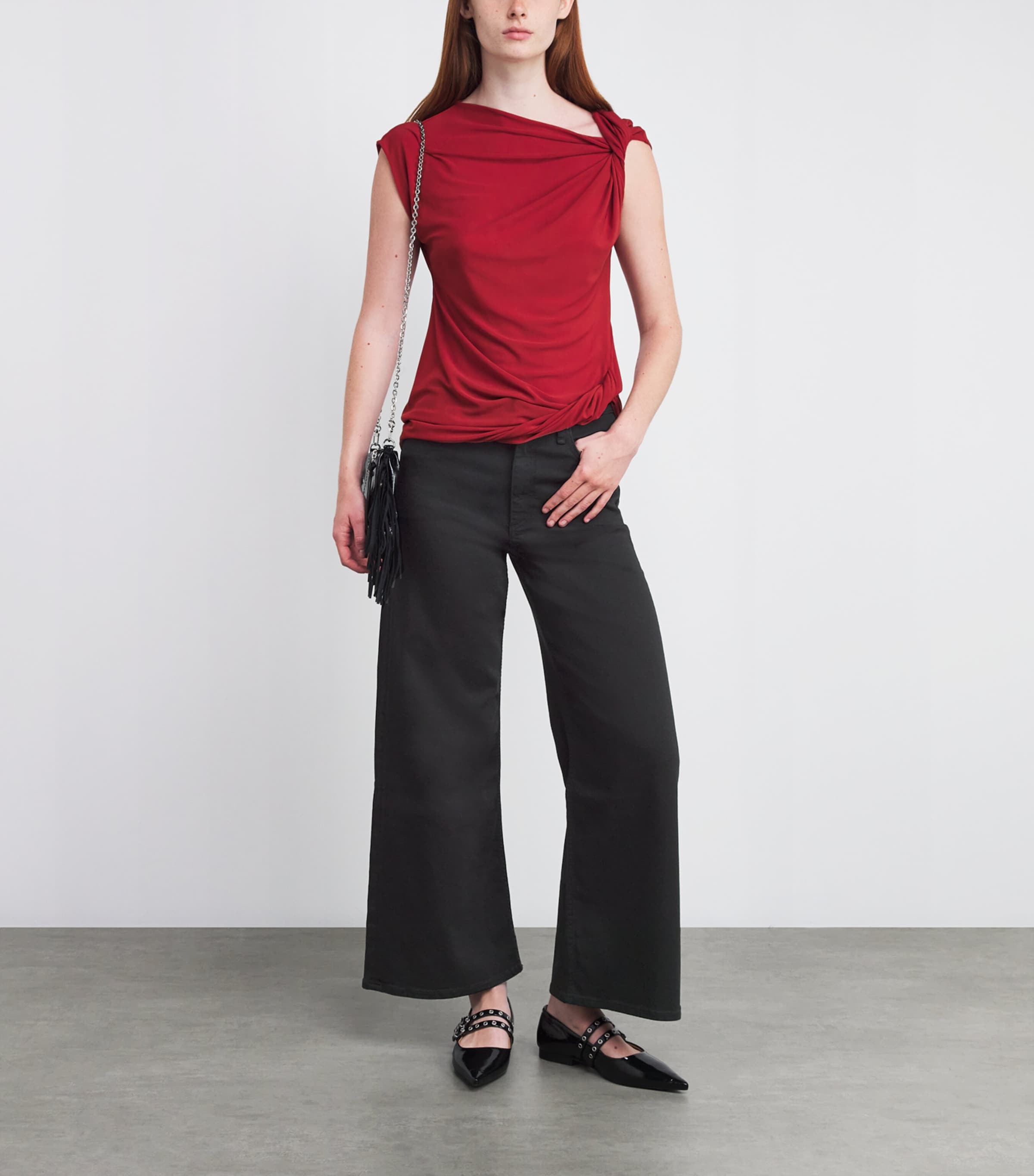 Flexi Sofie High-Rise Wide-Leg Jeans BLACK Image 2