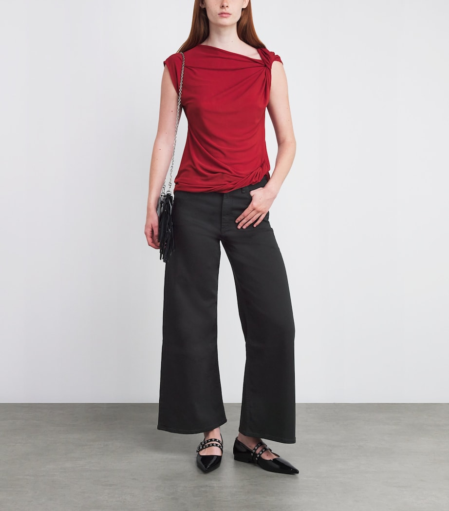 Flexi Sofie High-Rise Wide-Leg Jeans BLACK Image 2