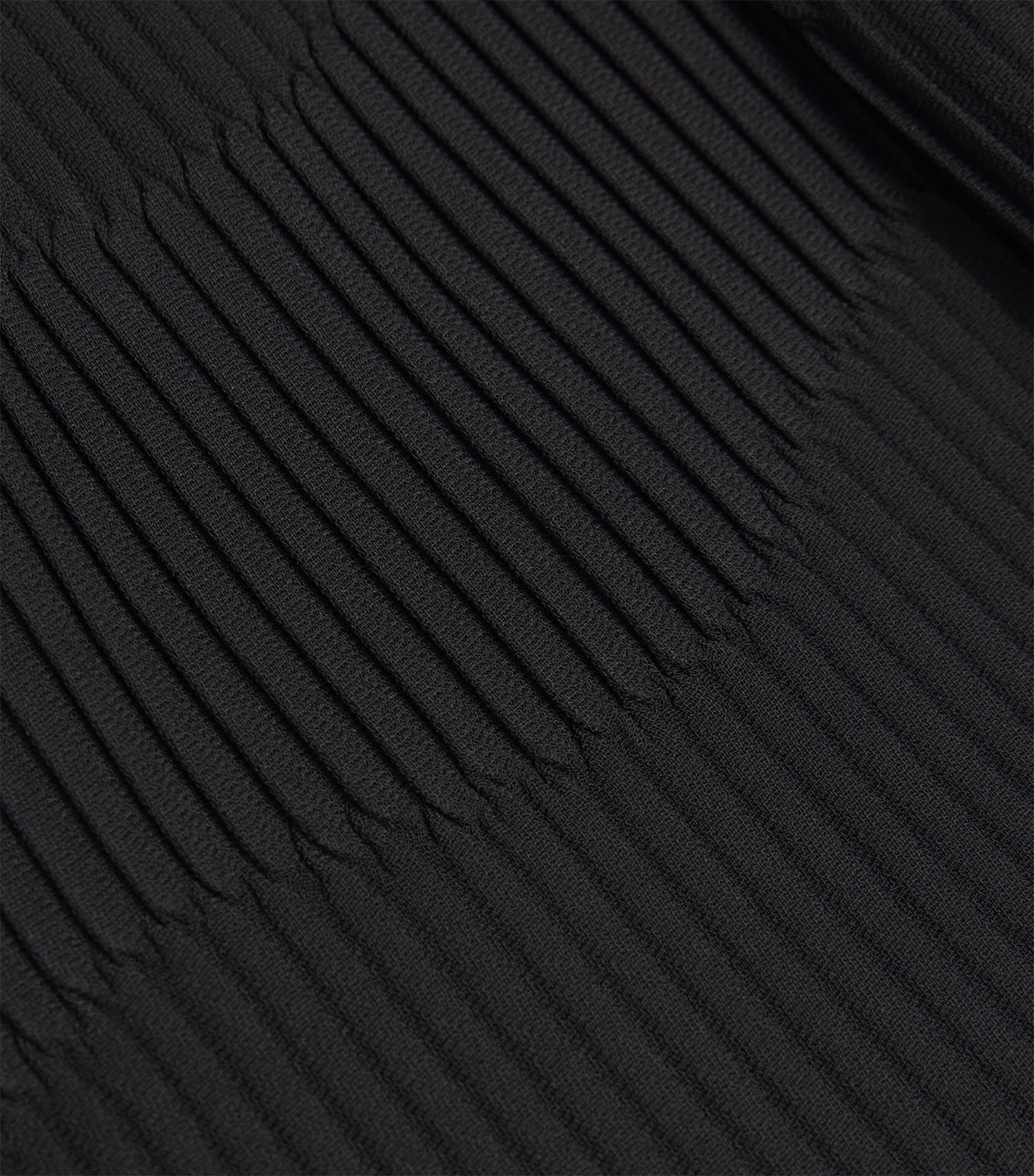 Pleated Midi Skirt BLACK Image 5