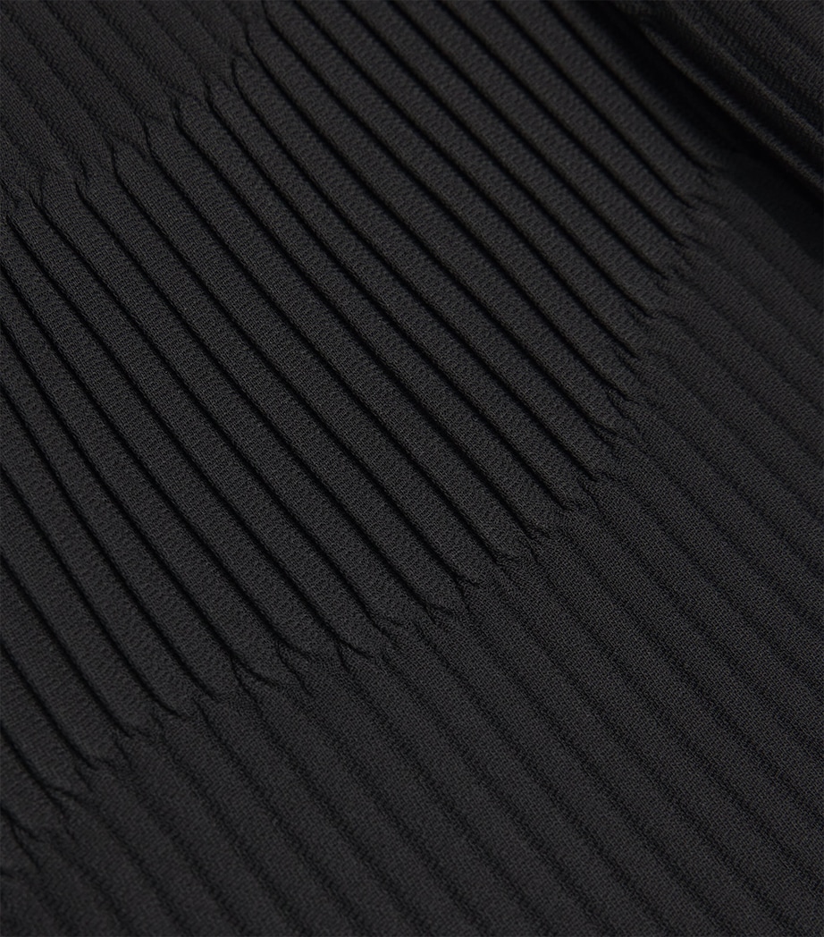 Pleated Midi Skirt BLACK Image 5