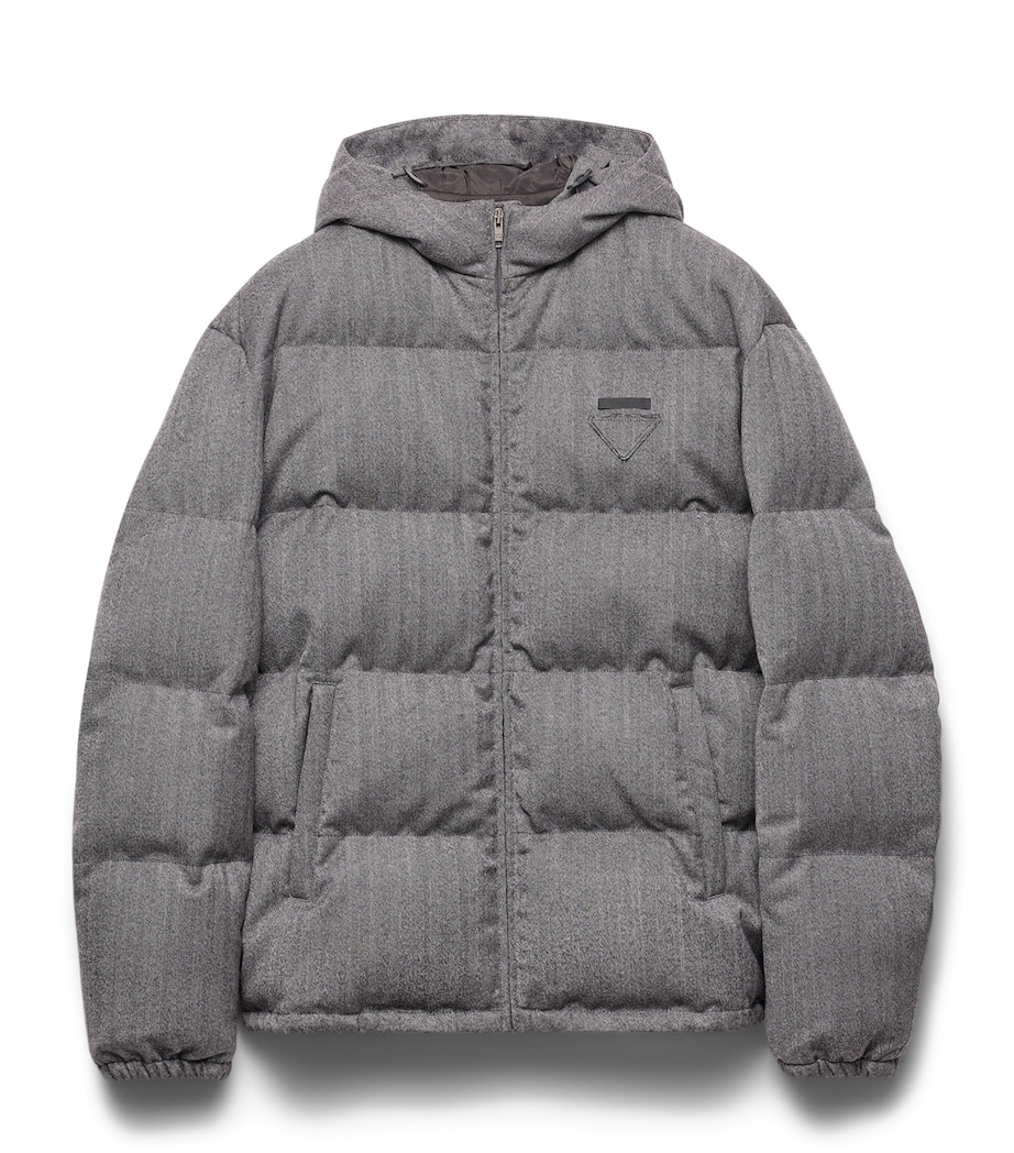 Wool Fleece Puffer Jacket F0031 Image 1