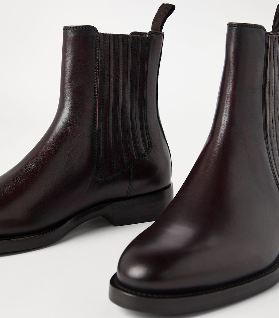 Burnished Leather Chelsea Boots C4235 Image 5