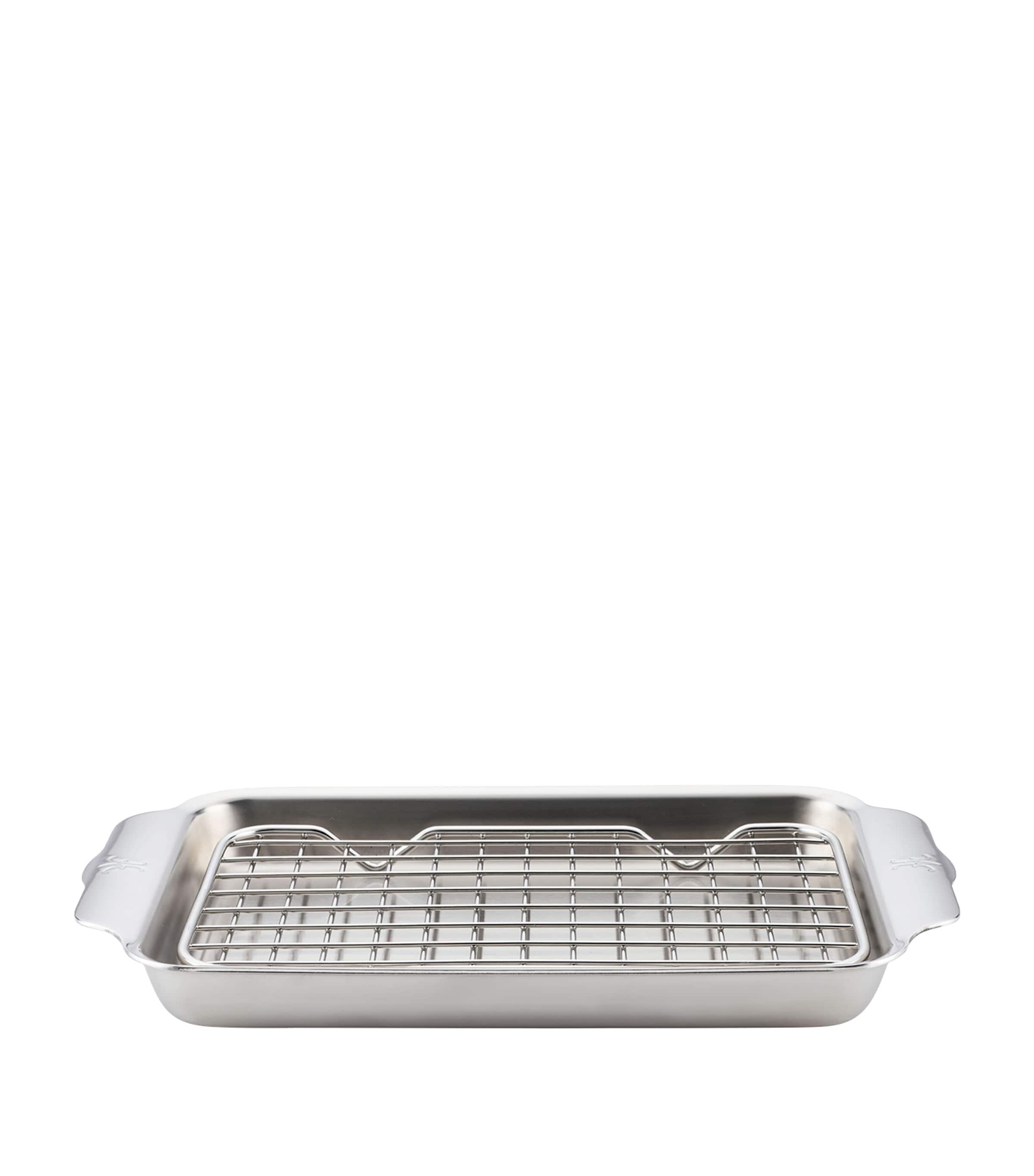 Stainless Steel Baking Pan with Cooling Rack (29cm) SILVER Image 2
