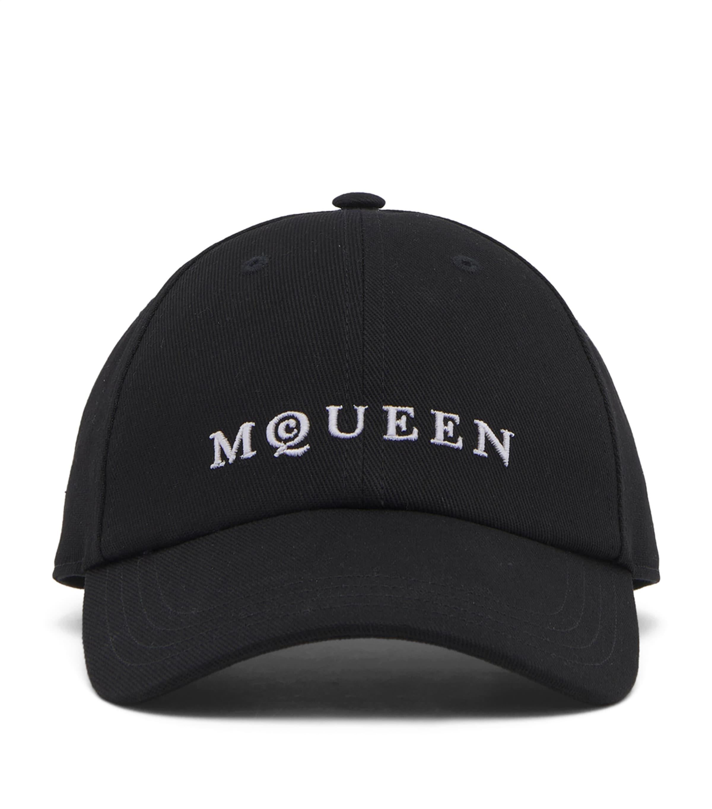 Alexander Mcqueen Embroidered Logo Baseball Cap In Black