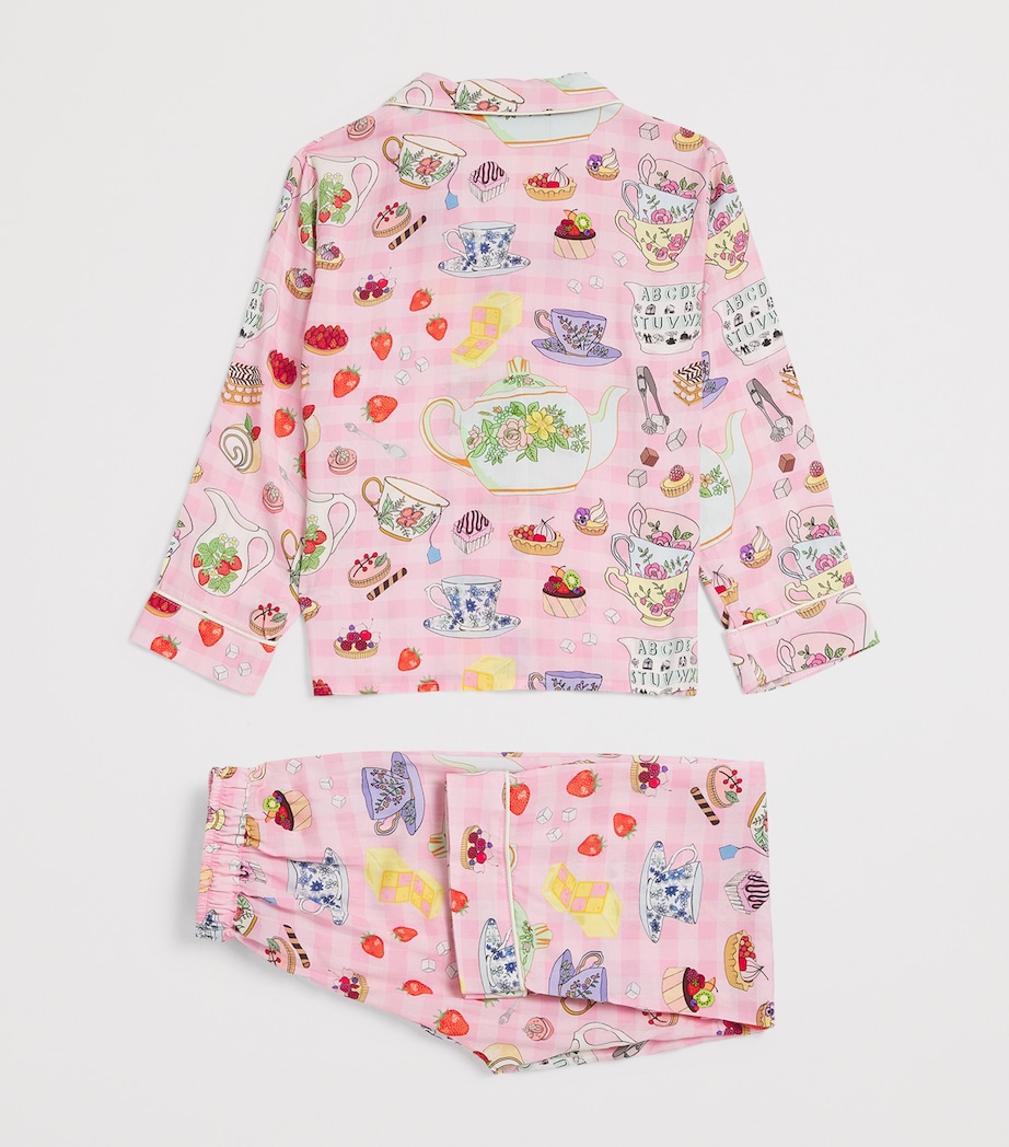 Summer Picnic Print Pyjama Set (2-13 Years) PINK Image 2