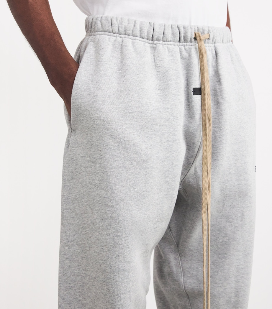 FEAR OF GOD ESSENTIALS Mens Cotton-Blend Logo Sweatpants Light Heather Gray Image 6