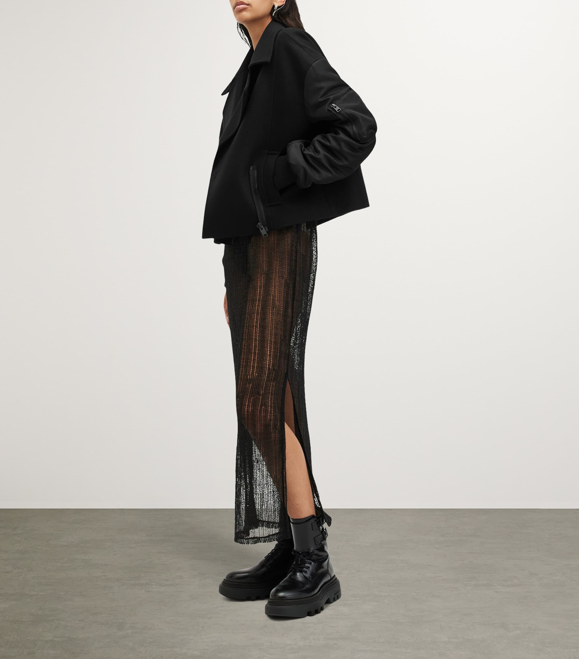 Wool-Blend Orla Jacket BLACK Image 3