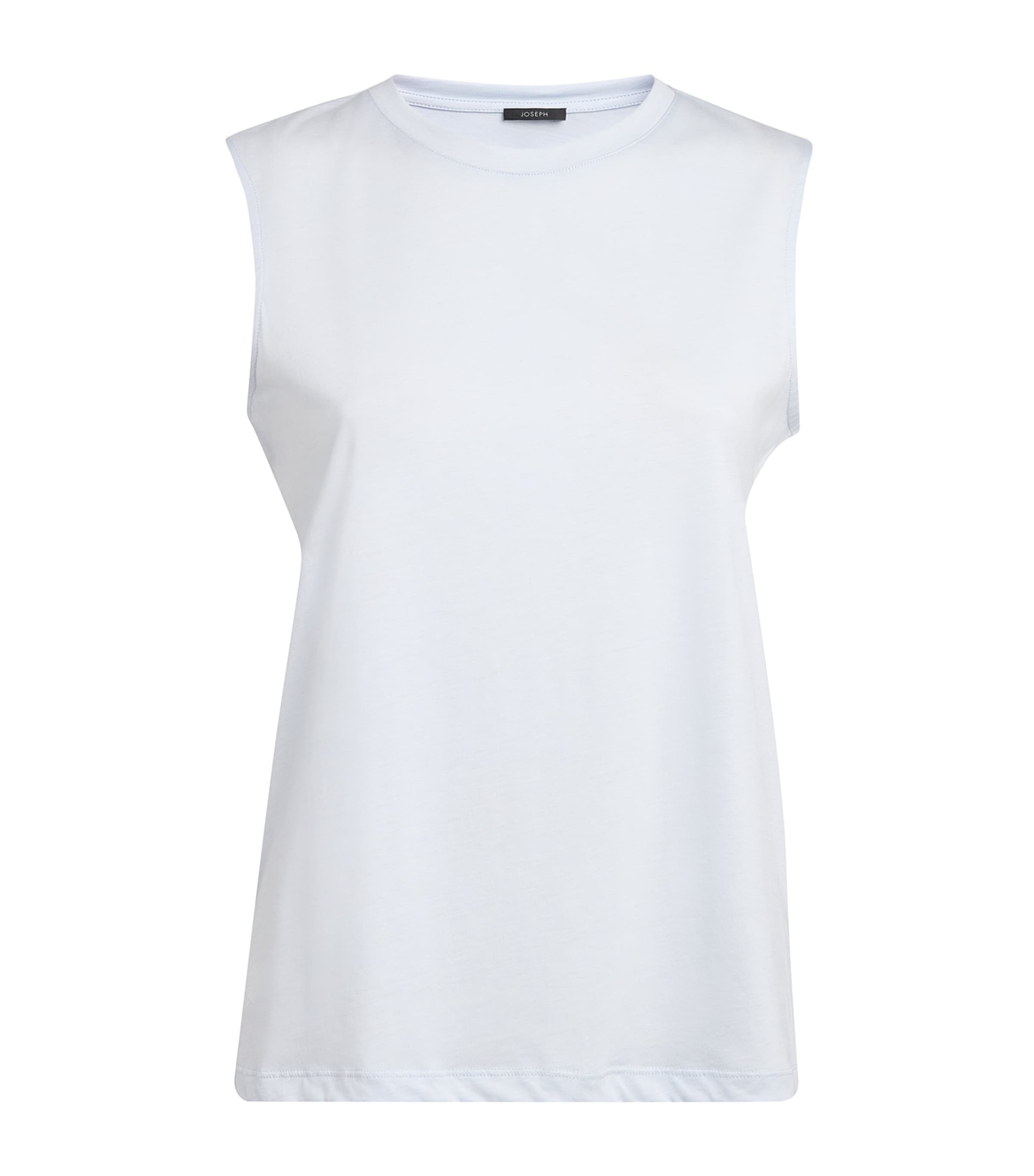 Joseph Cotton-silk Tank Top In Blue