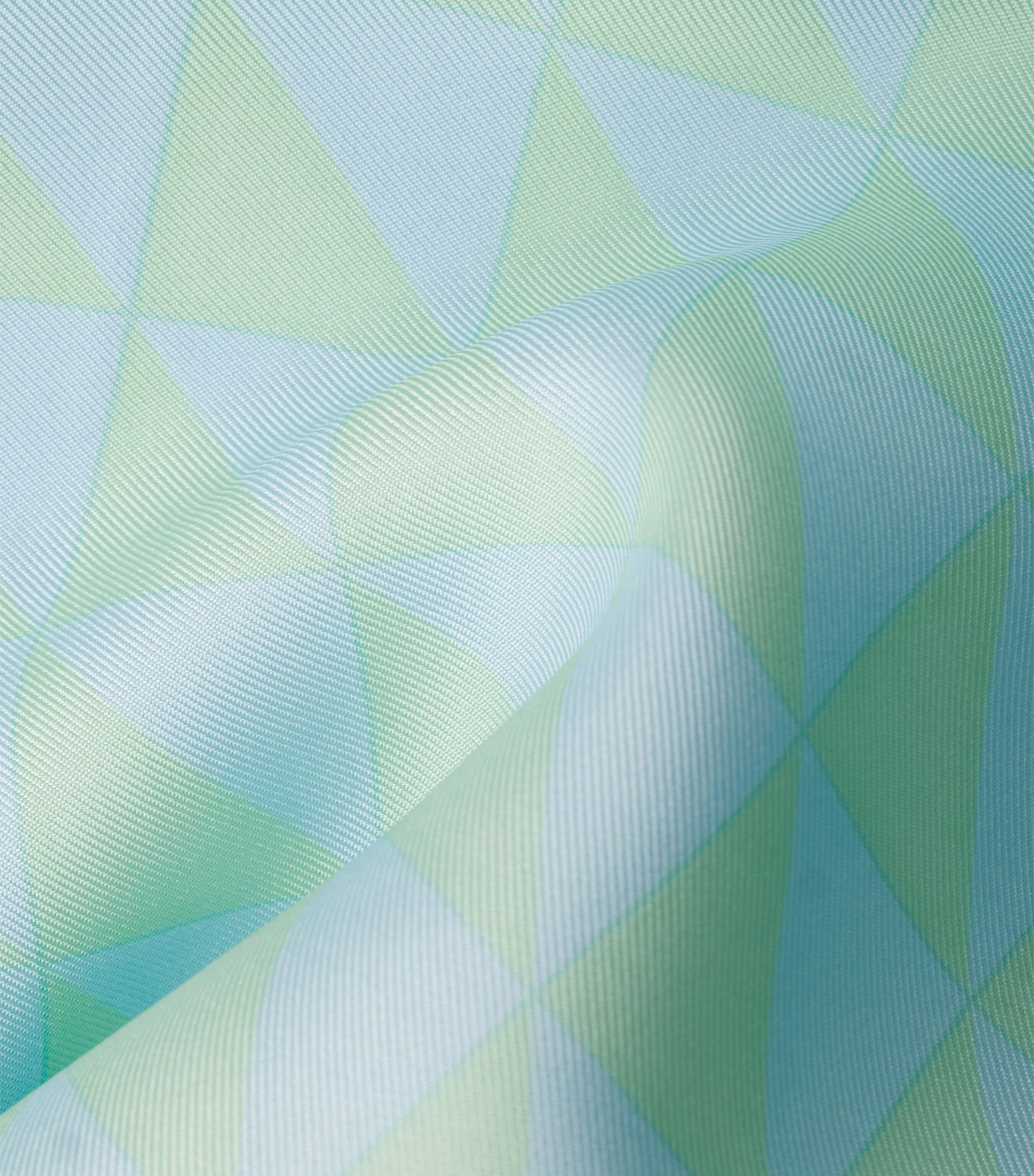 Prada Silk Triangle Scarf Green Image 3