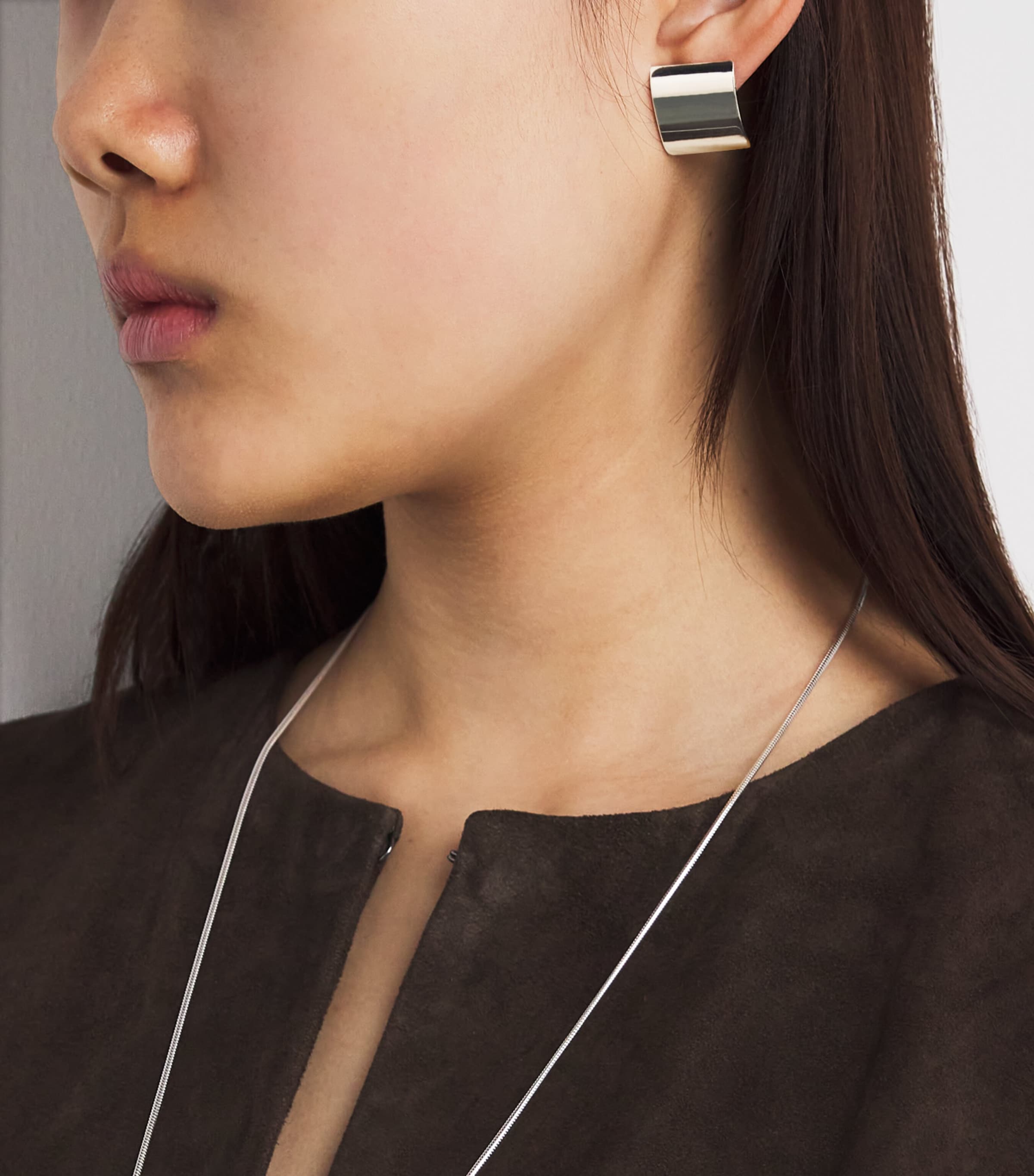 LIÉ STUDIO Sterling Silver Square Sonya Earrings Silver Image 5