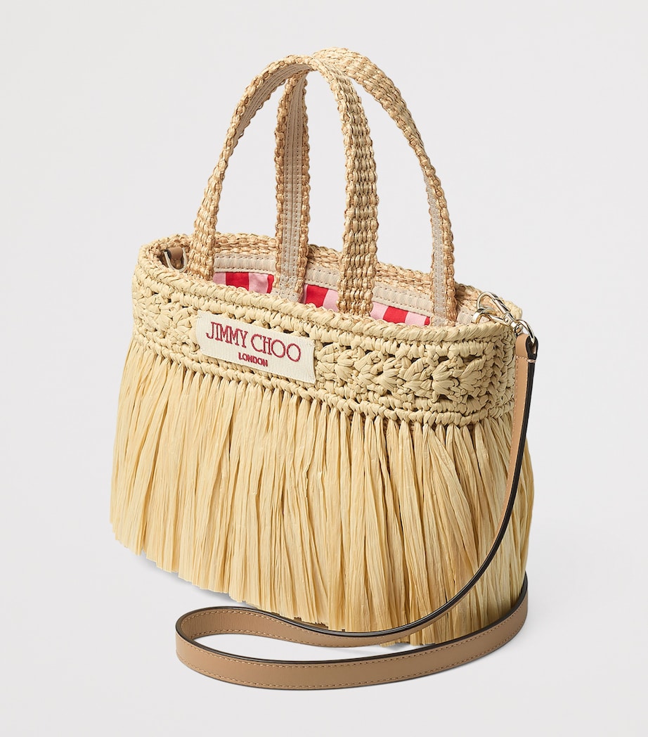 Jimmy Choo Mini Beach Tote Bag Natural/light Gold Image 3