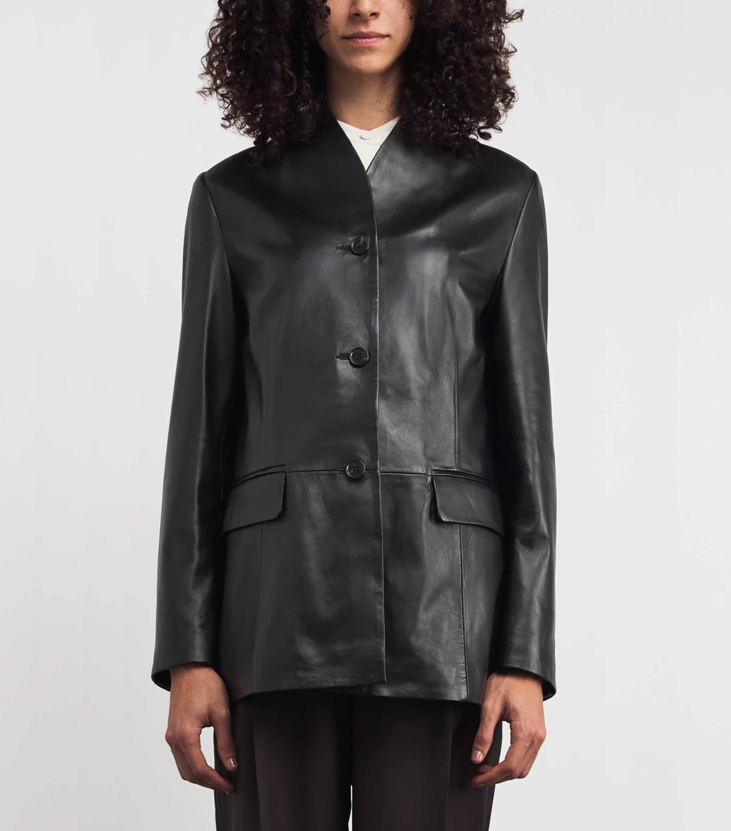 Leather Juno Jacket BLACK Image 3