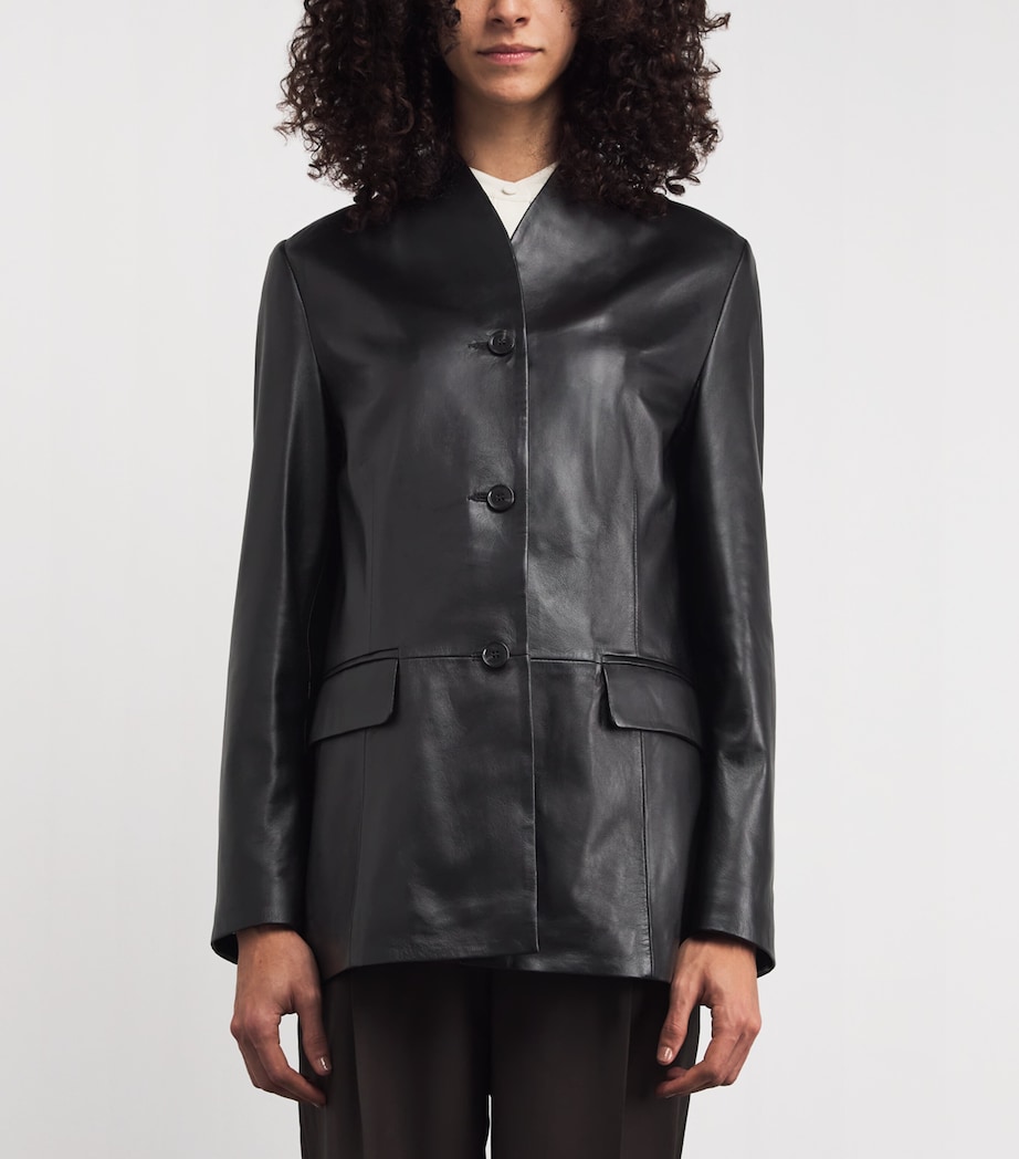 Leather Juno Jacket BLACK Image 3
