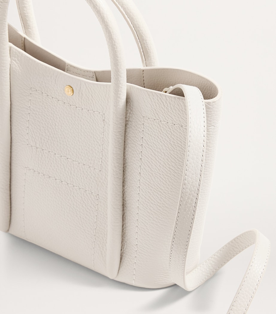 Harrods Grab Leather Rope Tote Bag Birch Image 4