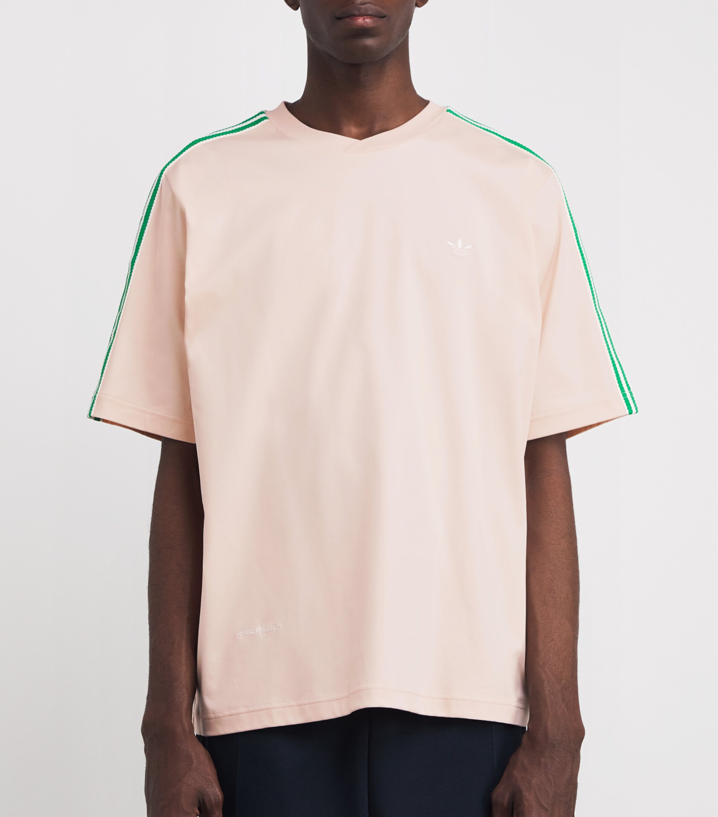 【Wales Bonner】刺繍ロゴ コットン Tシャツ【送料関税込】 ADIDAS ORIGINALS BY WALES BONNER コットンジャージー Tシャツ