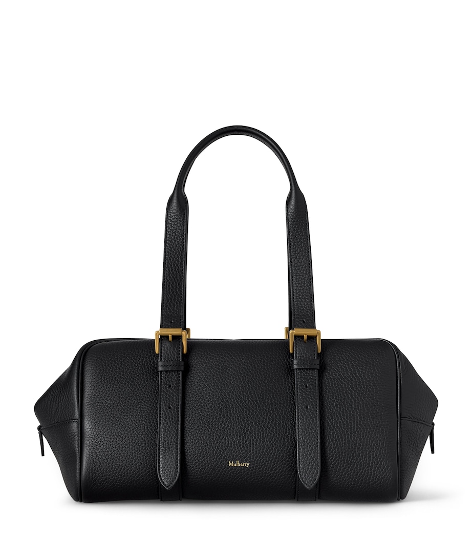 Mulberry Womens Leather Boston Shoulder Bag Black Image 1